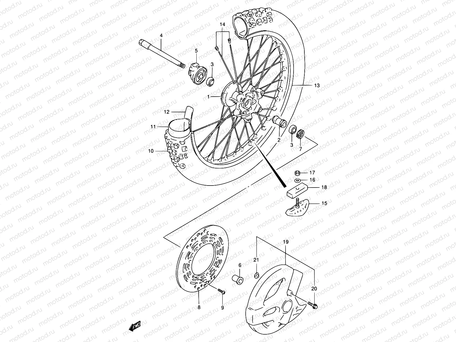 35 - FRONT WHEEL