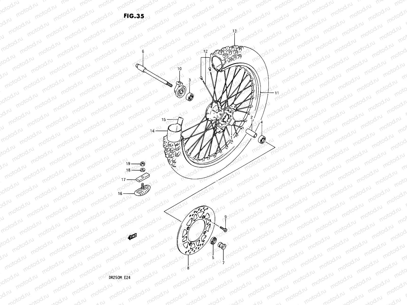 35 - FRONT WHEEL