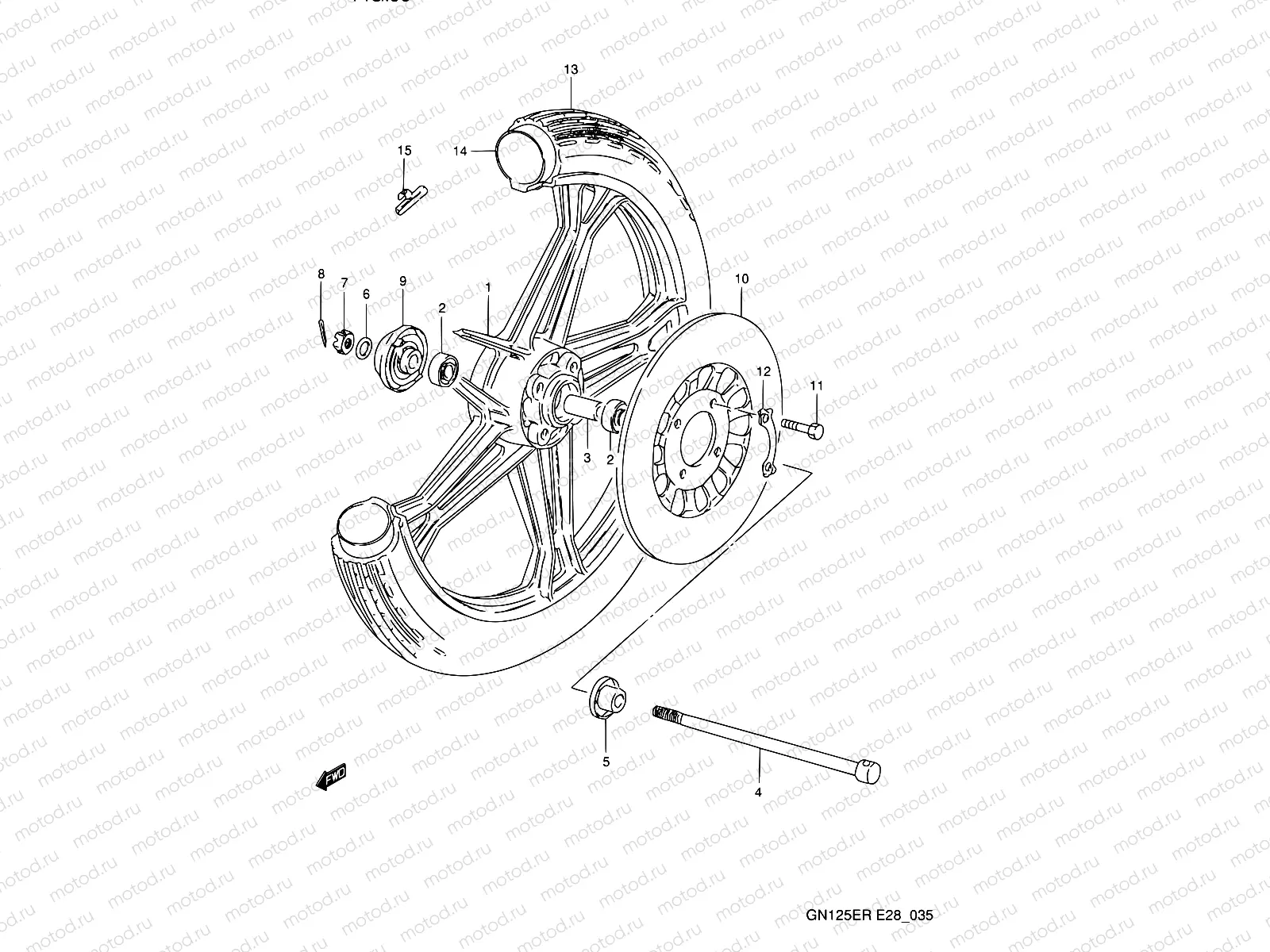 35 - FRONT WHEEL