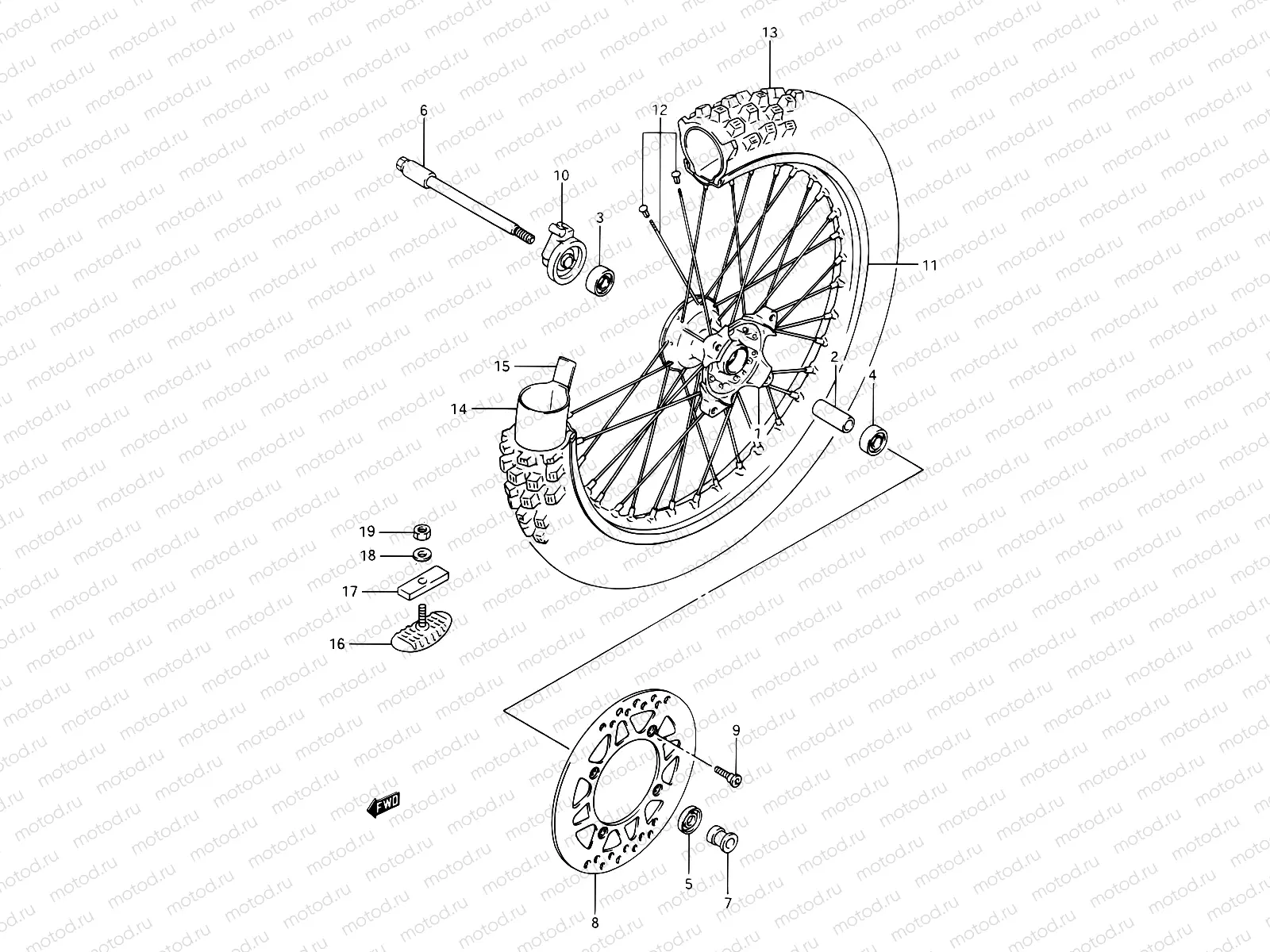 35 - FRONT WHEEL