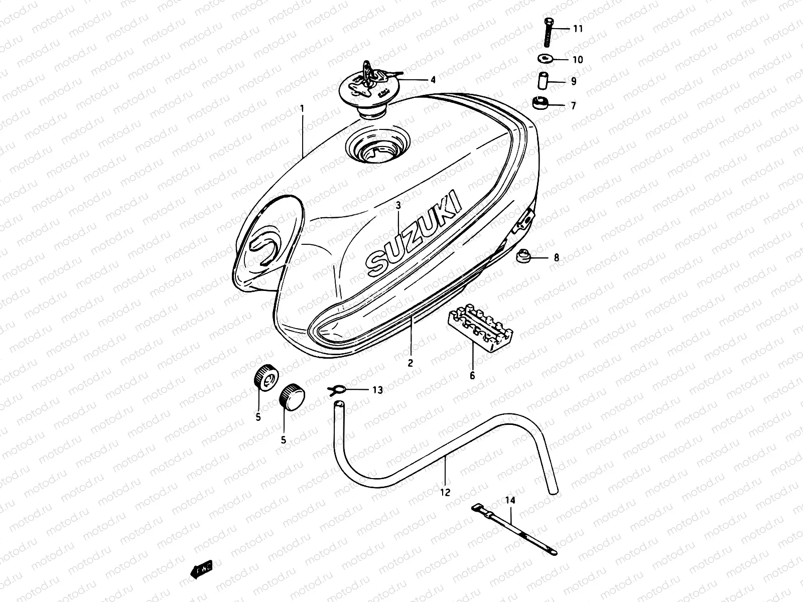 35 - FUEL TANK (GSX750EF)