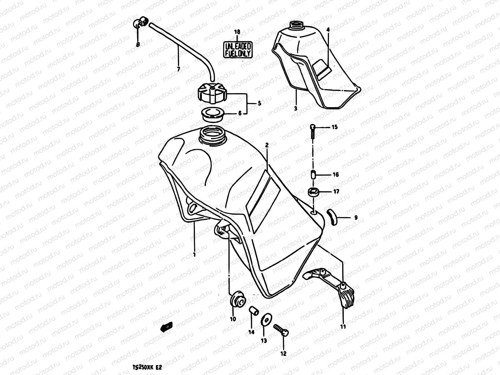 35 - FUEL TANK (MODEL H/J)