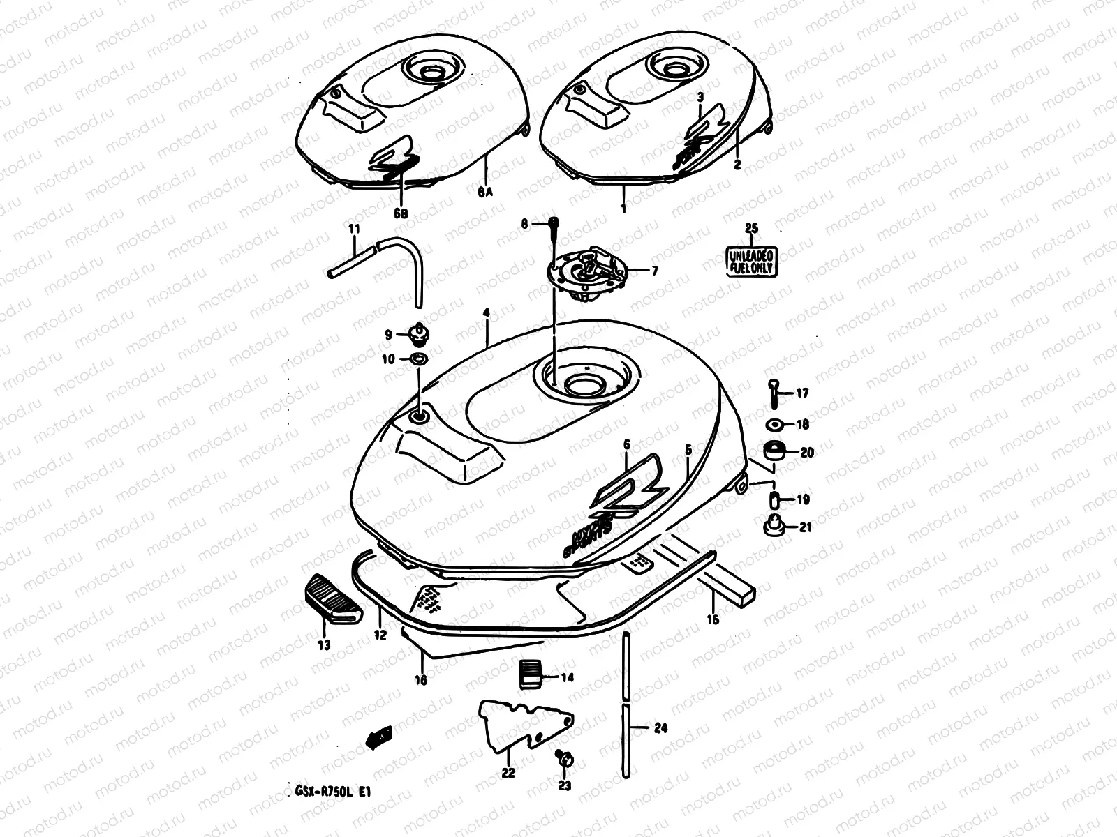 35 - FUEL TANK (MODEL J)