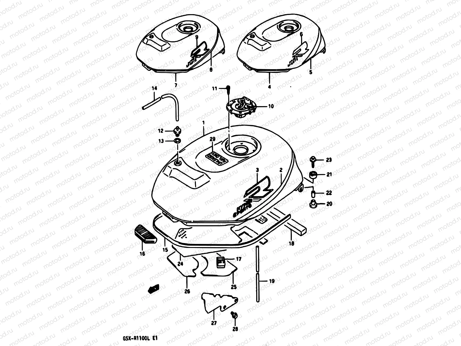 35 - FUEL TANK (MODEL K)