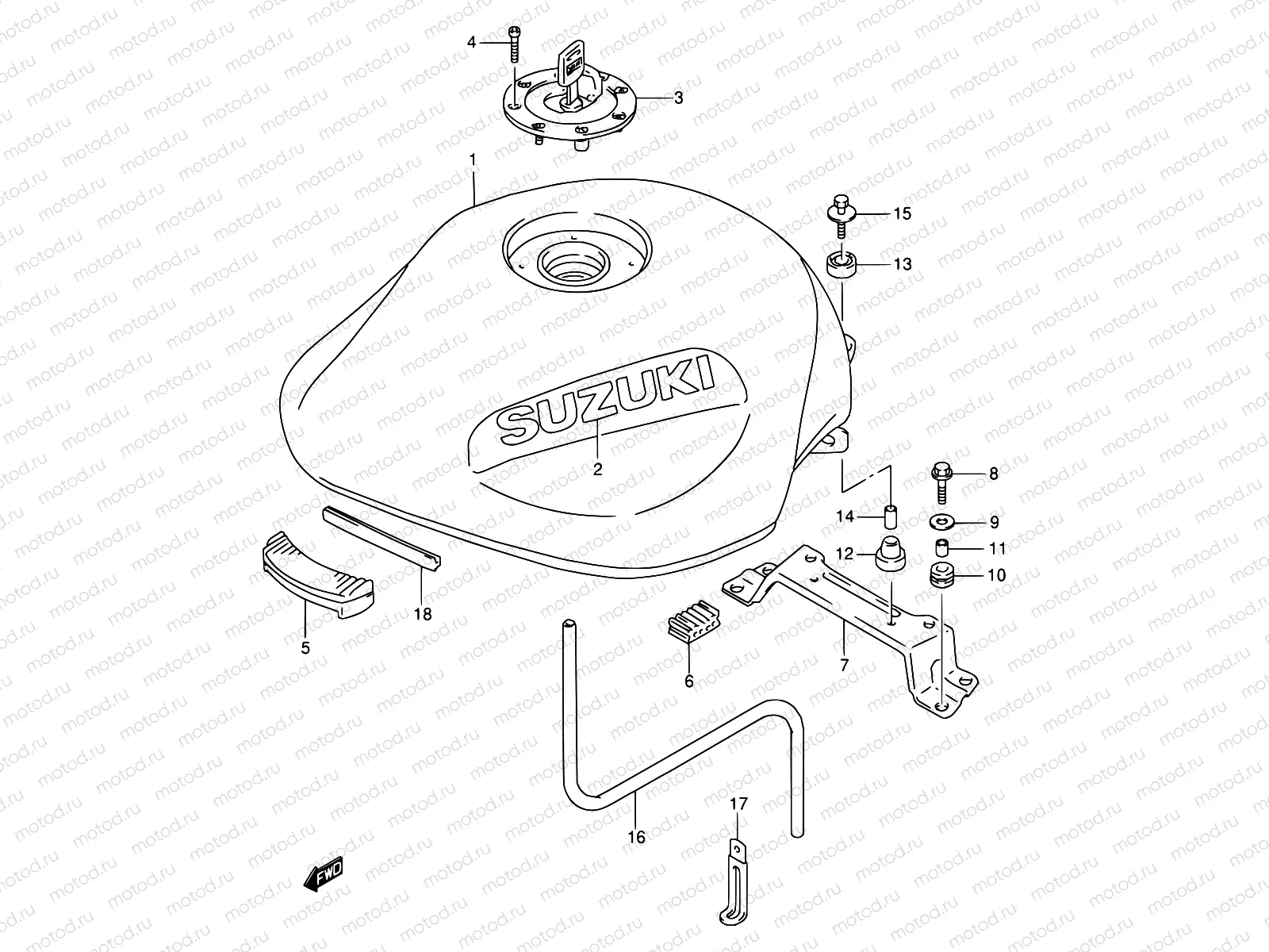 35 - FUEL TANK (MODEL S/T)