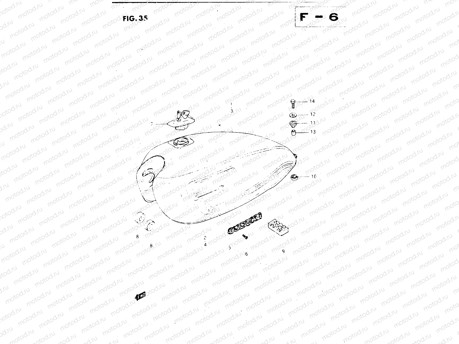 35 - FUEL TANK (MODEL Z)