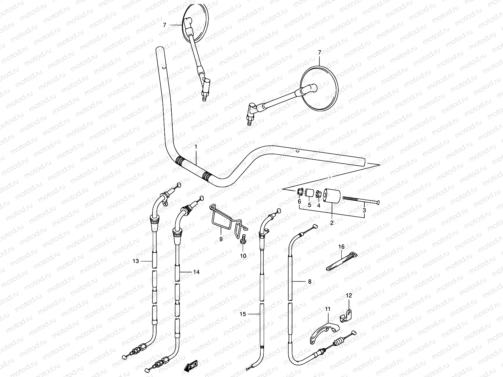 35 - HANDLE BAR (MODEL Y/K1)
