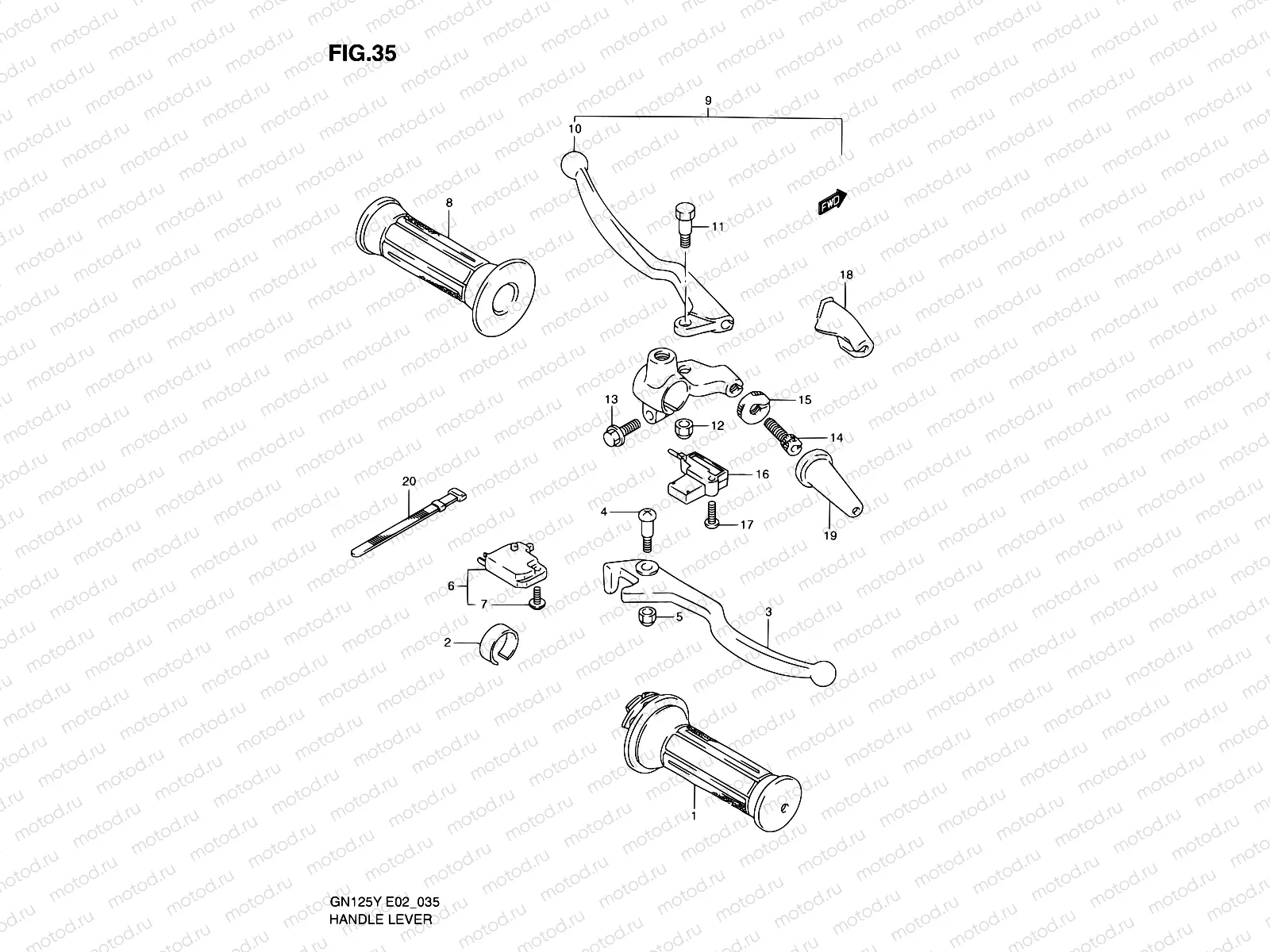 35 - HANDLE LEVER