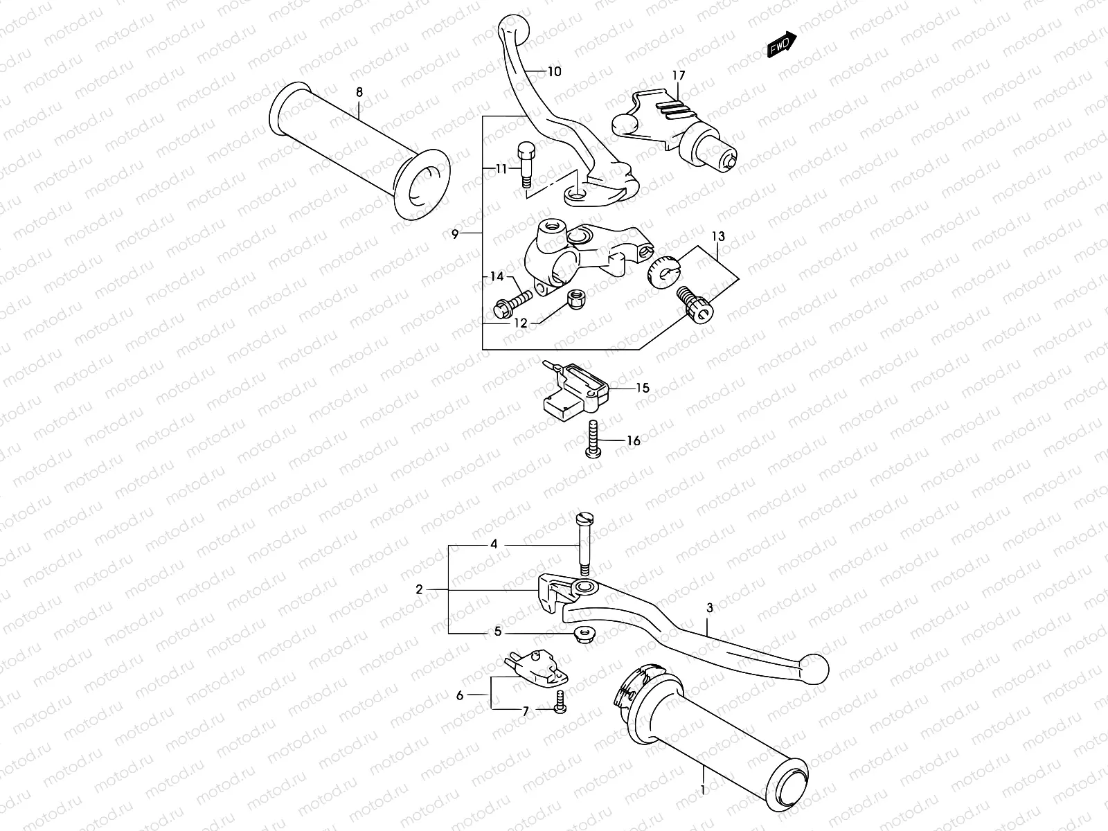 35 - HANDLE LEVER (MODEL K2)