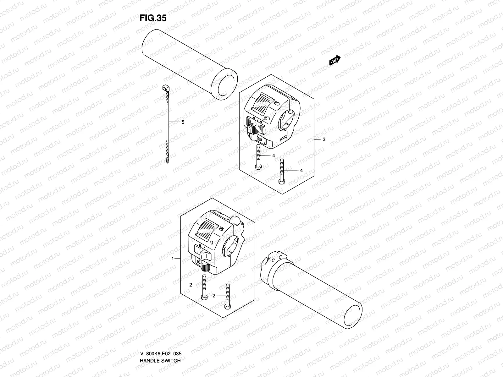 35 - HANDLE SWITCH (MODEL K6)