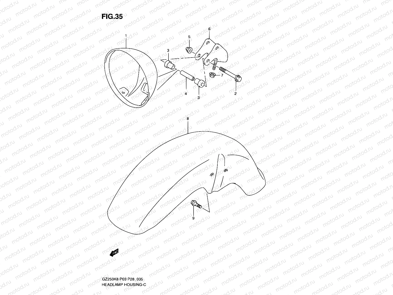 35 - HEADLAMP HOUSING