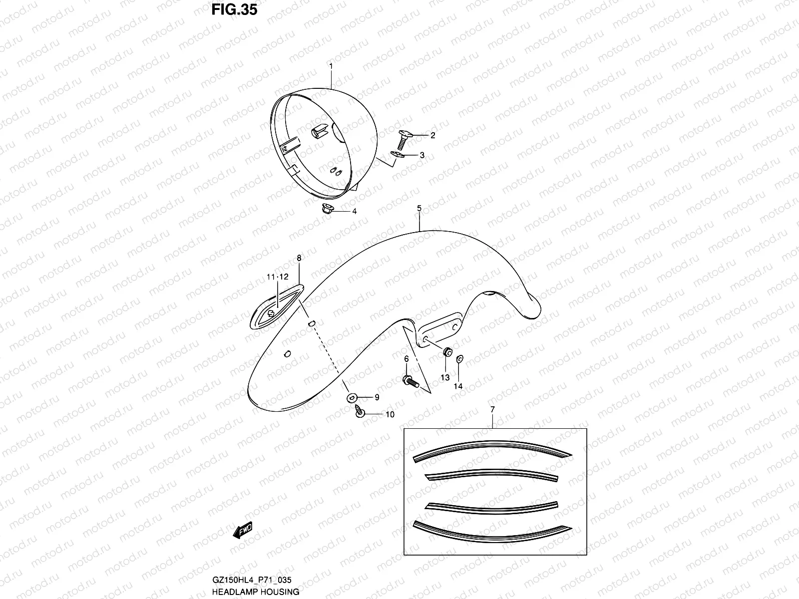 35 - HEADLAMP HOUSING