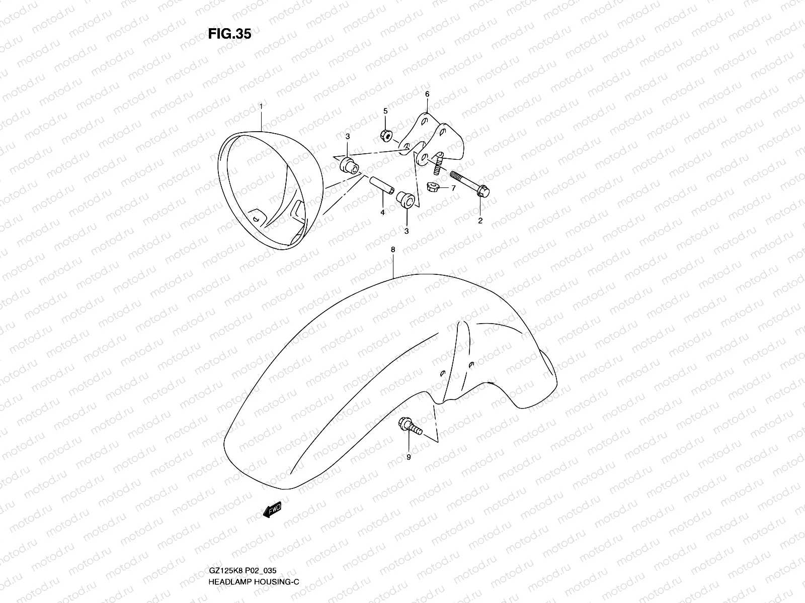 35 - HEADLAMP HOUSING