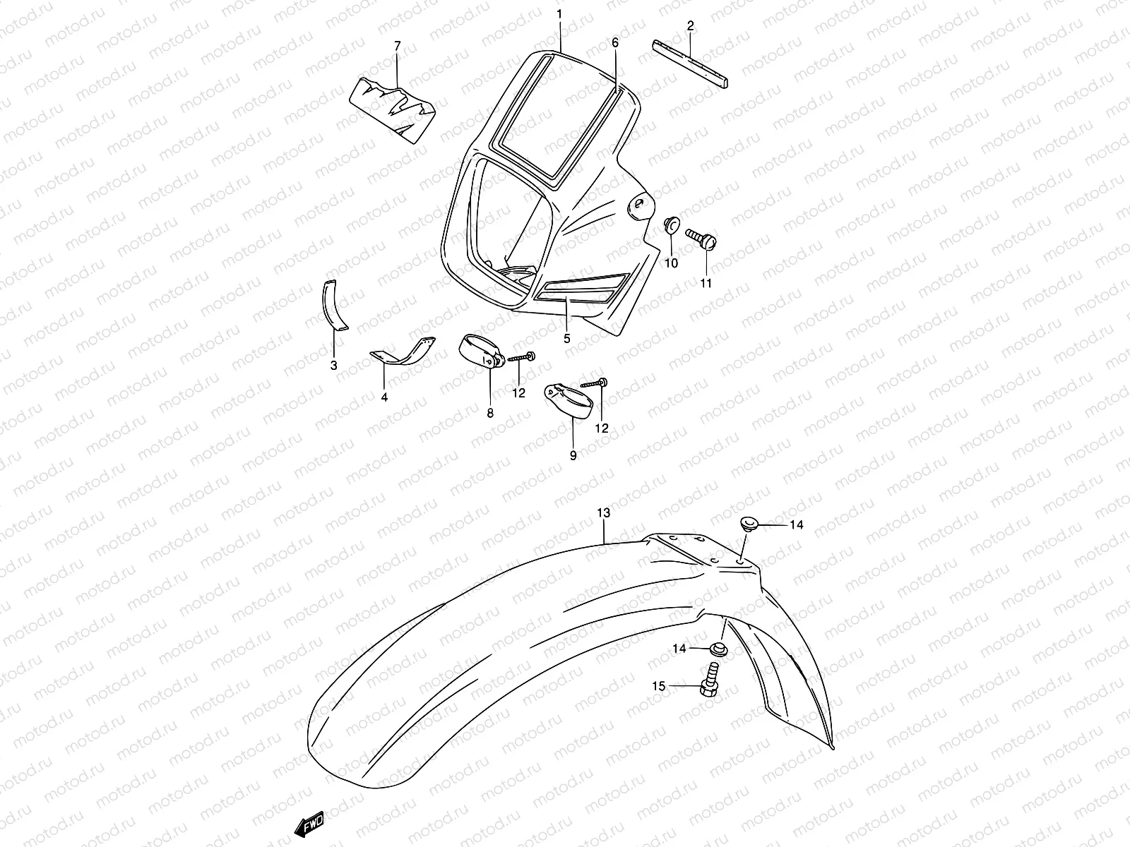 35 - HEADLAMP HOUSING (MODEL G/P/S)