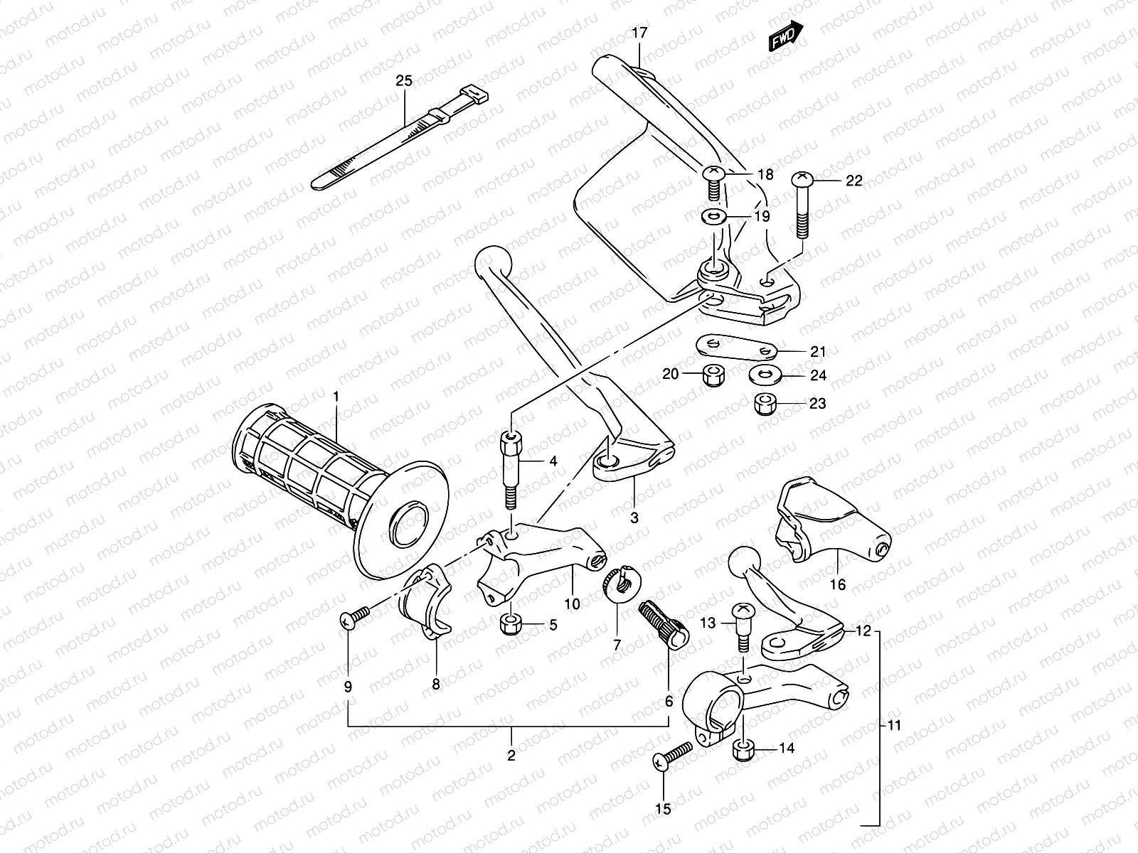 35 - LEFT HANDLE LEVER
