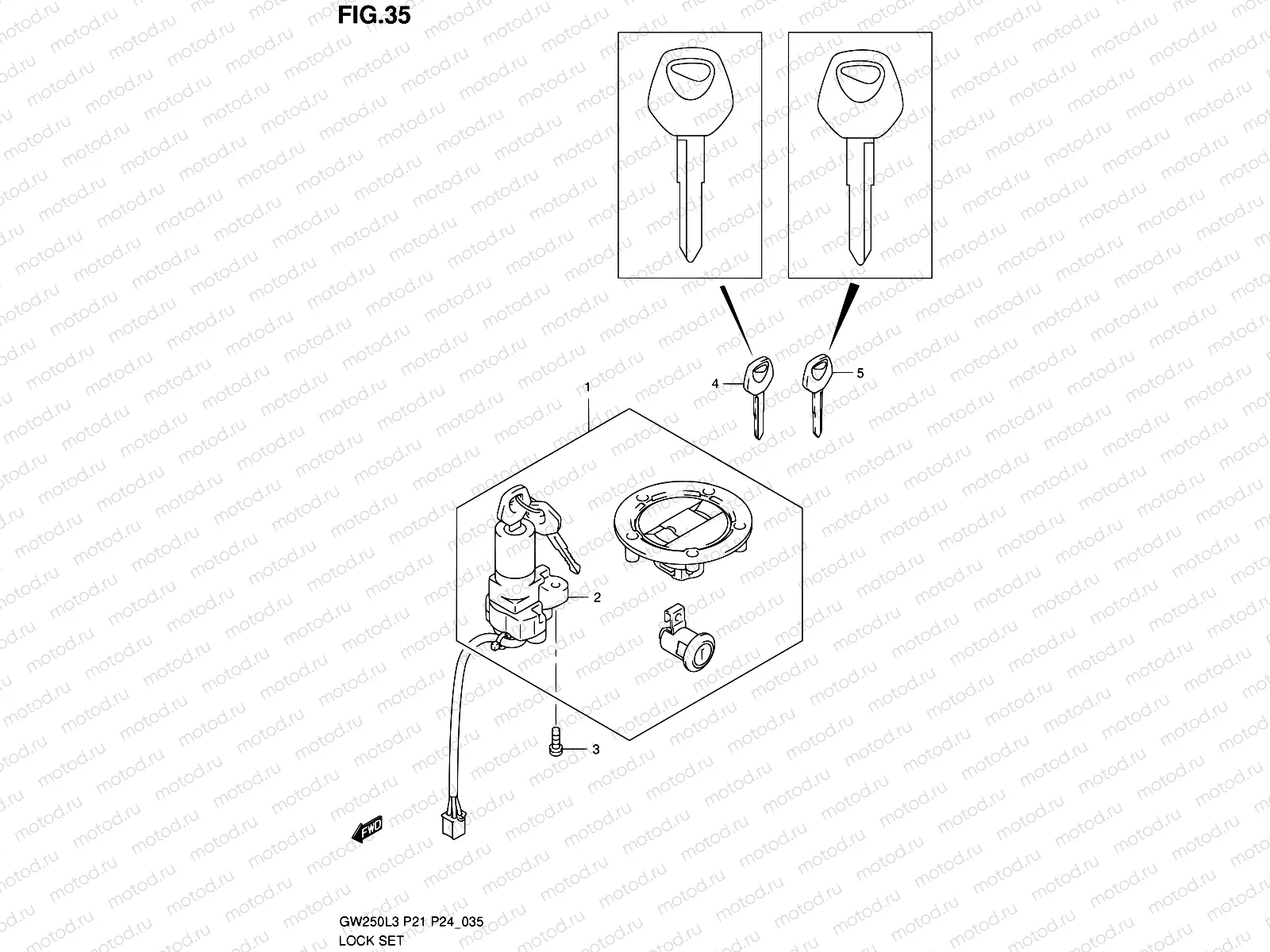 35 - LOCK SET (GW250L3 P24)