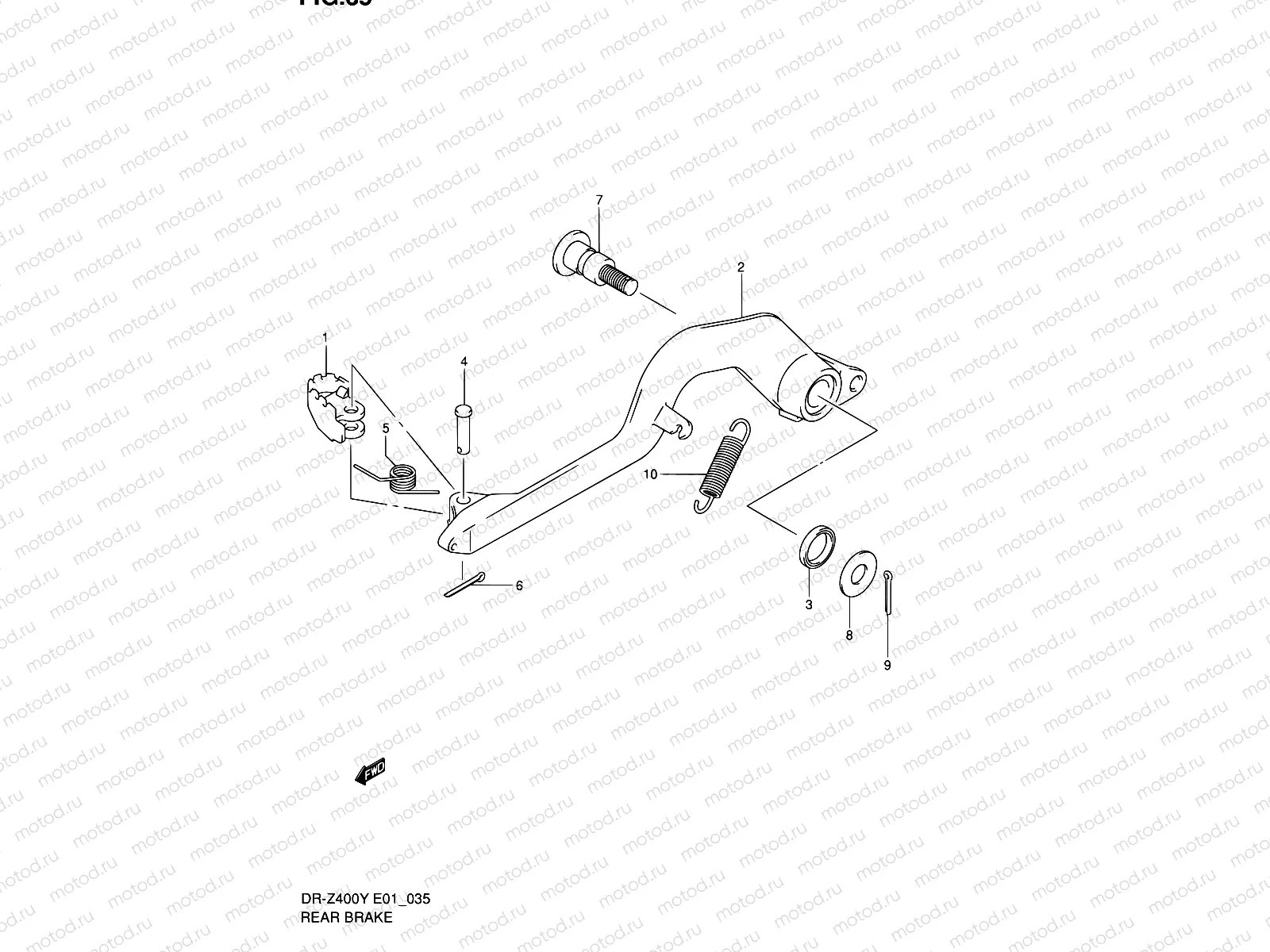 35 - REAR BRAKE (WITH OUT E24)