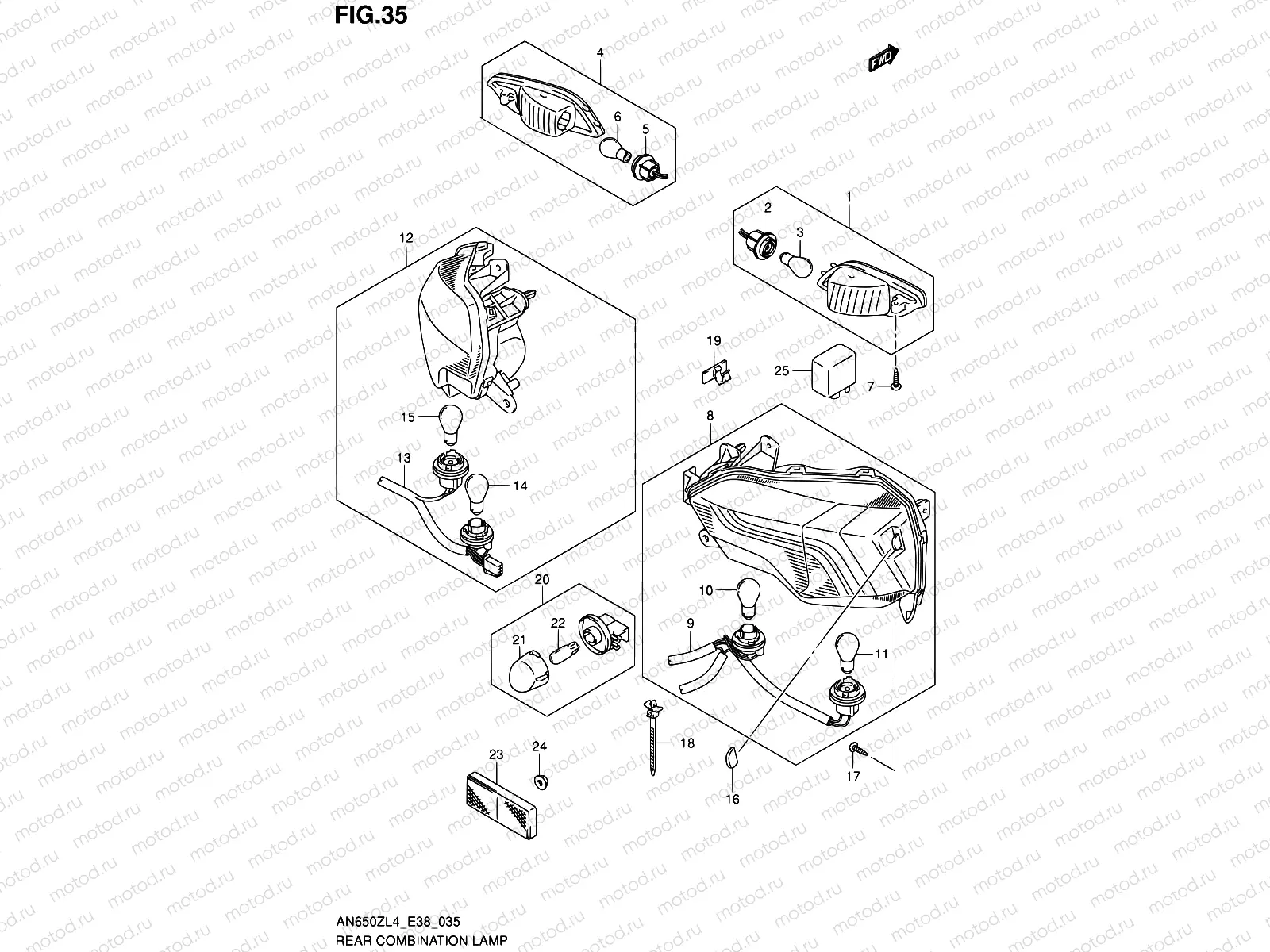 35 - REAR COMBINATION LAMP