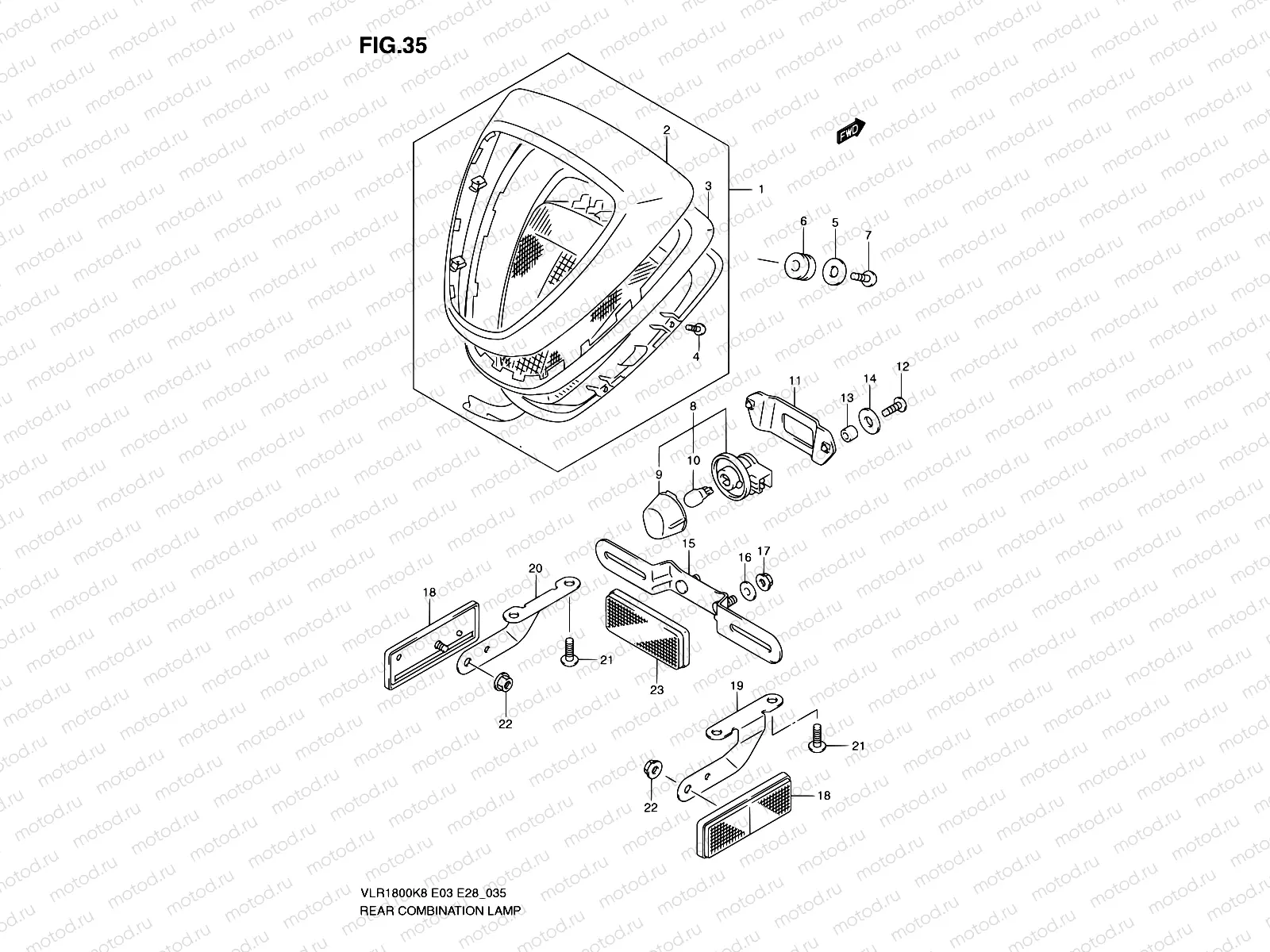 35 - REAR COMBINATION LAMP