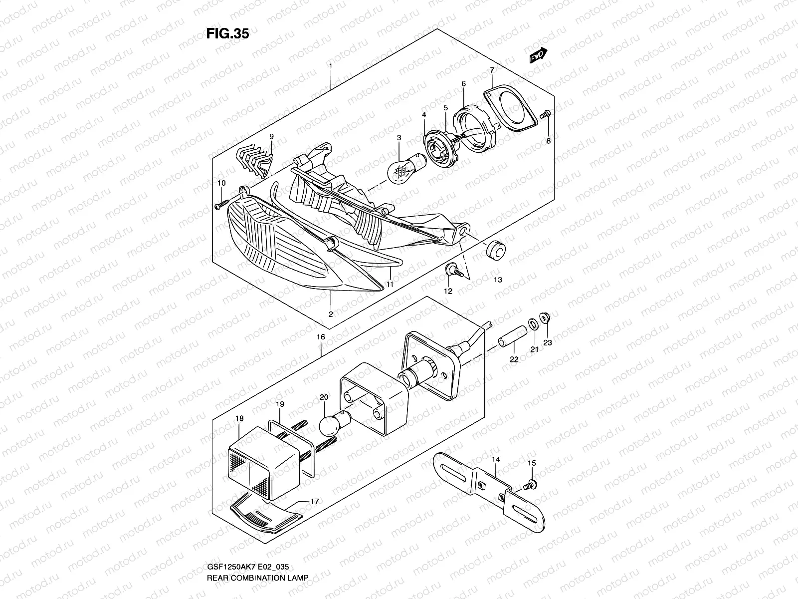 35 - REAR COMBINATION LAMP