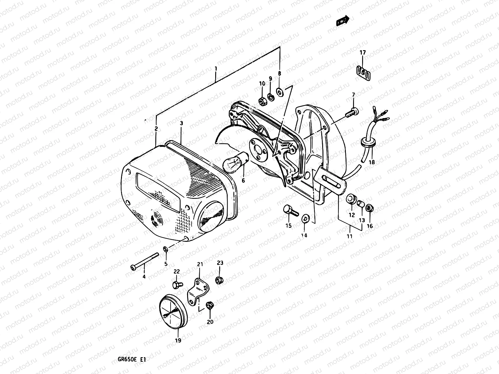35 - REAR COMBINATION LAMP (E17)