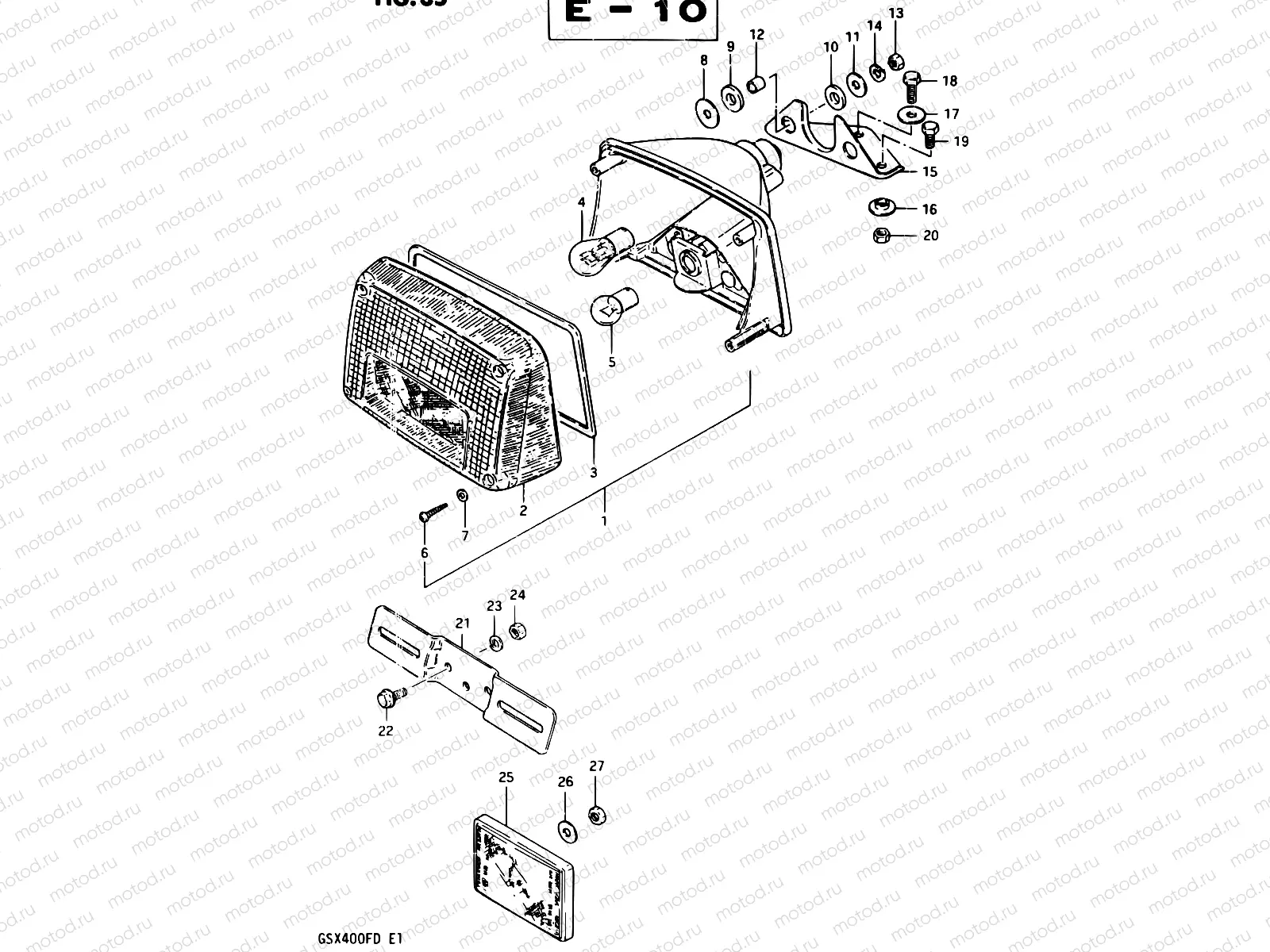 35 - REAR COMBINATION LAMP (E17)