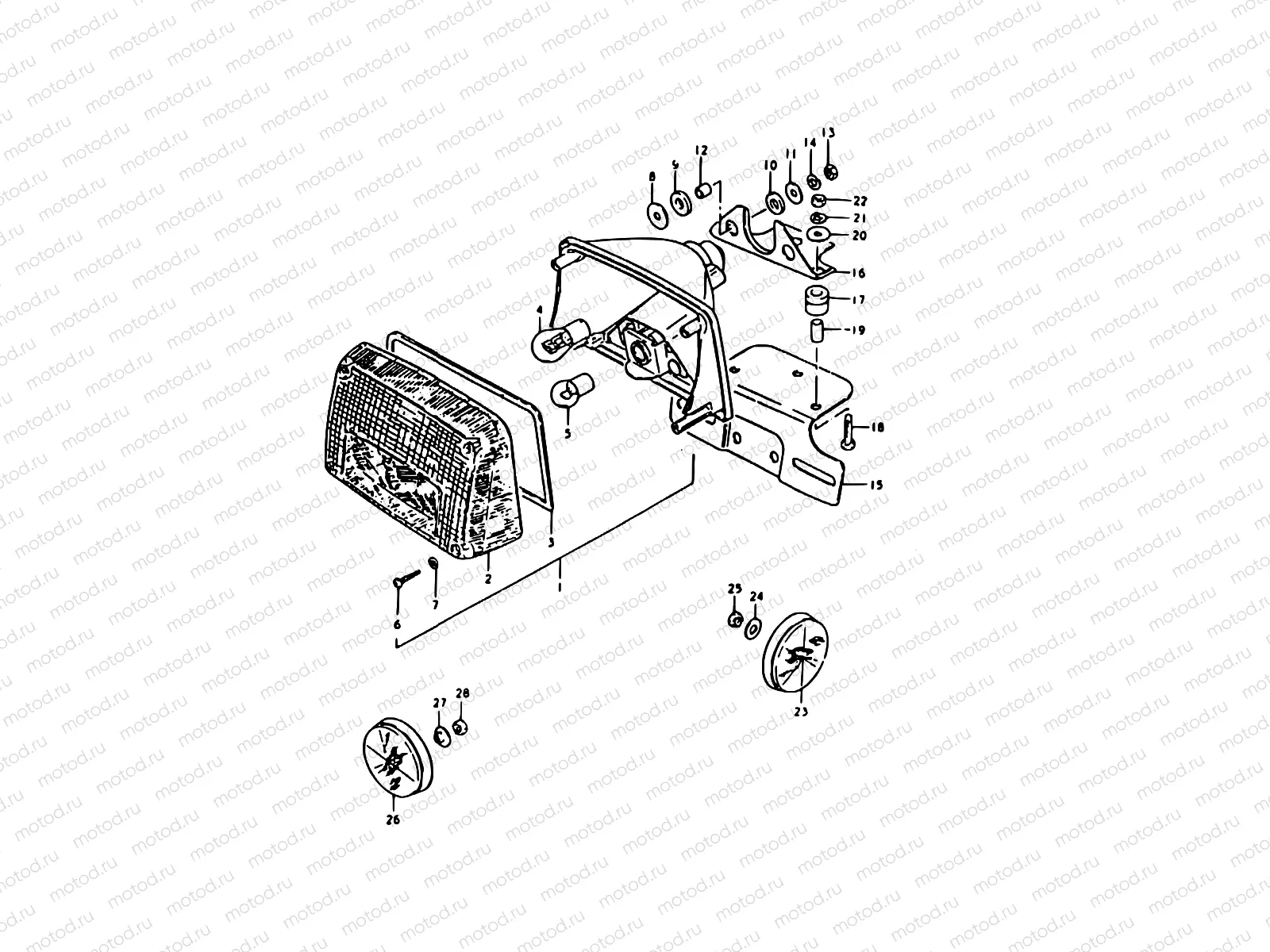35 - REAR COMBINATION LAMP (E18, E26, E39)