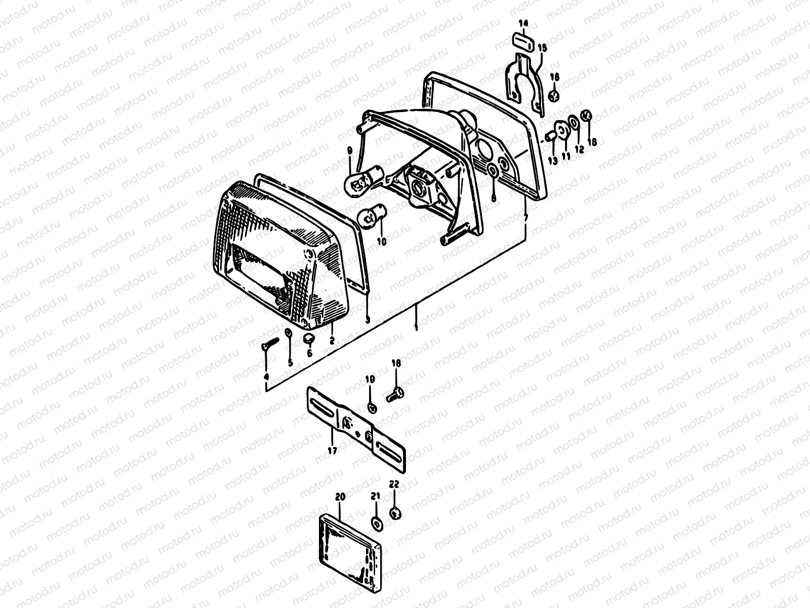 35 - REAR COMBINATION LAMP (E22,E25)