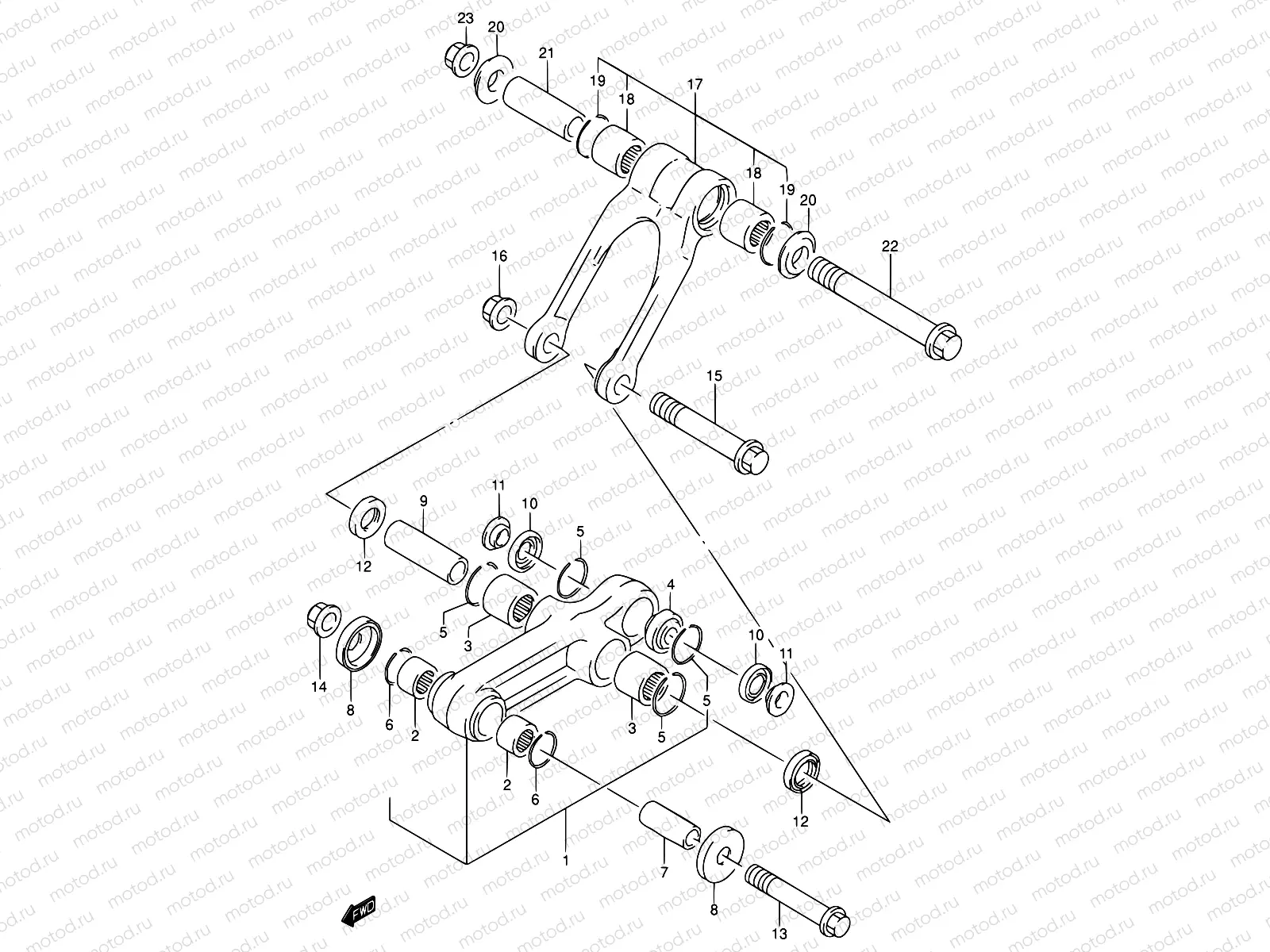 35 - REAR CUSHION LEVER