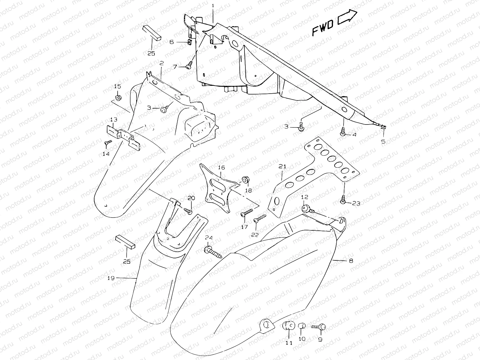 35 - REAR FENDER