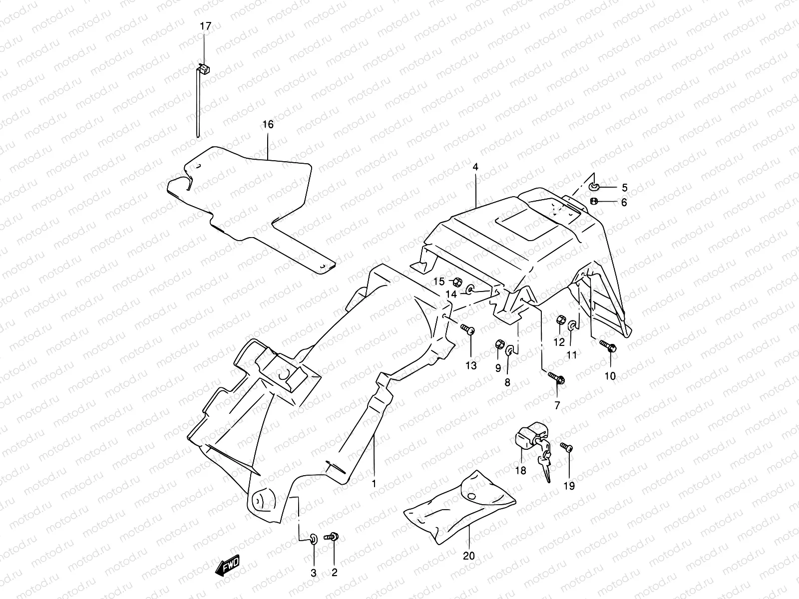 35 - REAR FENDER