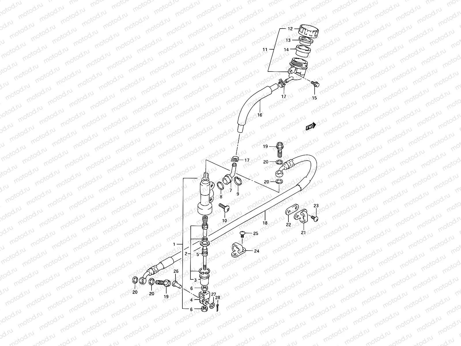 35 - REAR MASTER CYLINDER