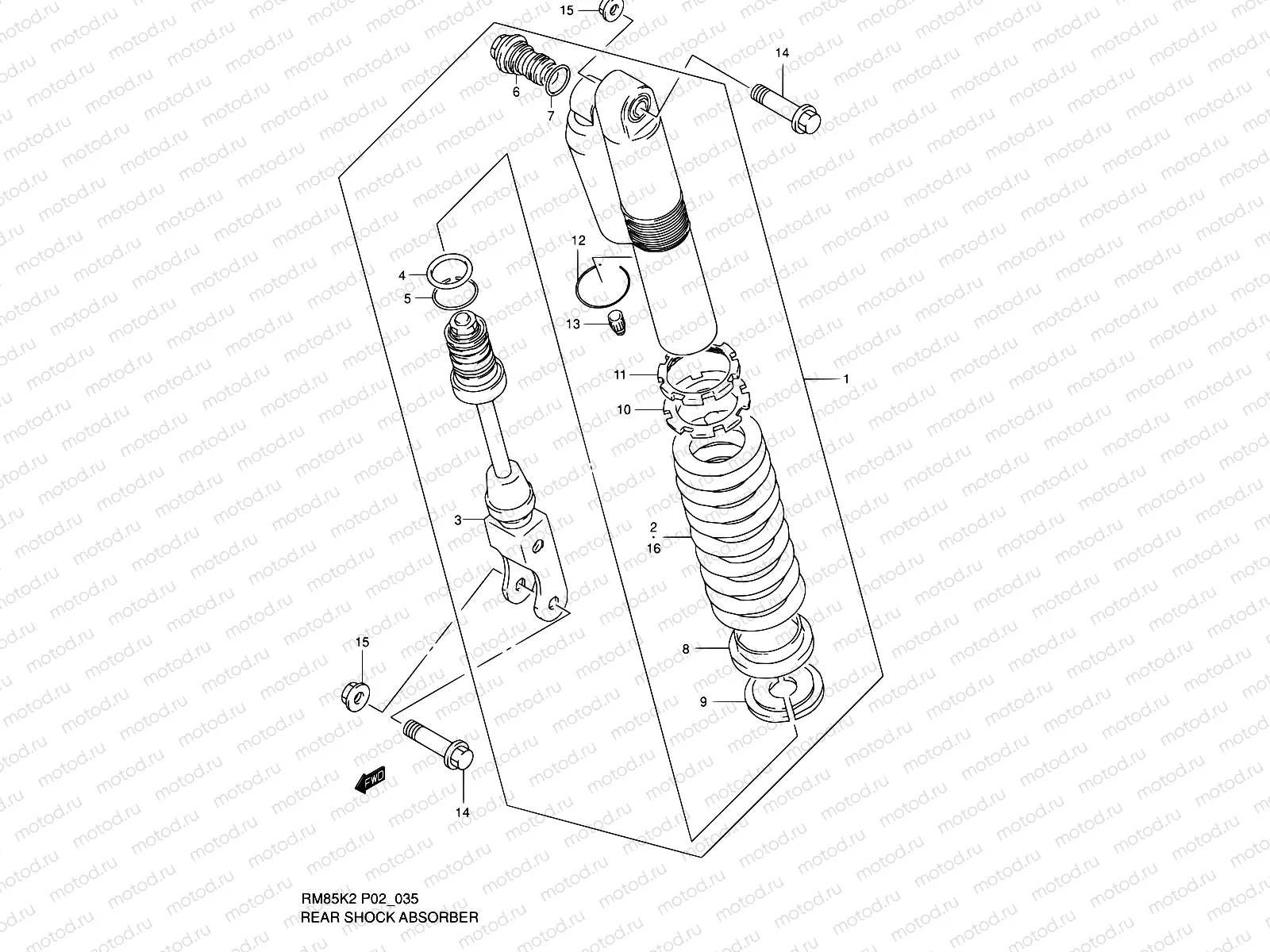 35 - REAR SHOCK ABSORBER