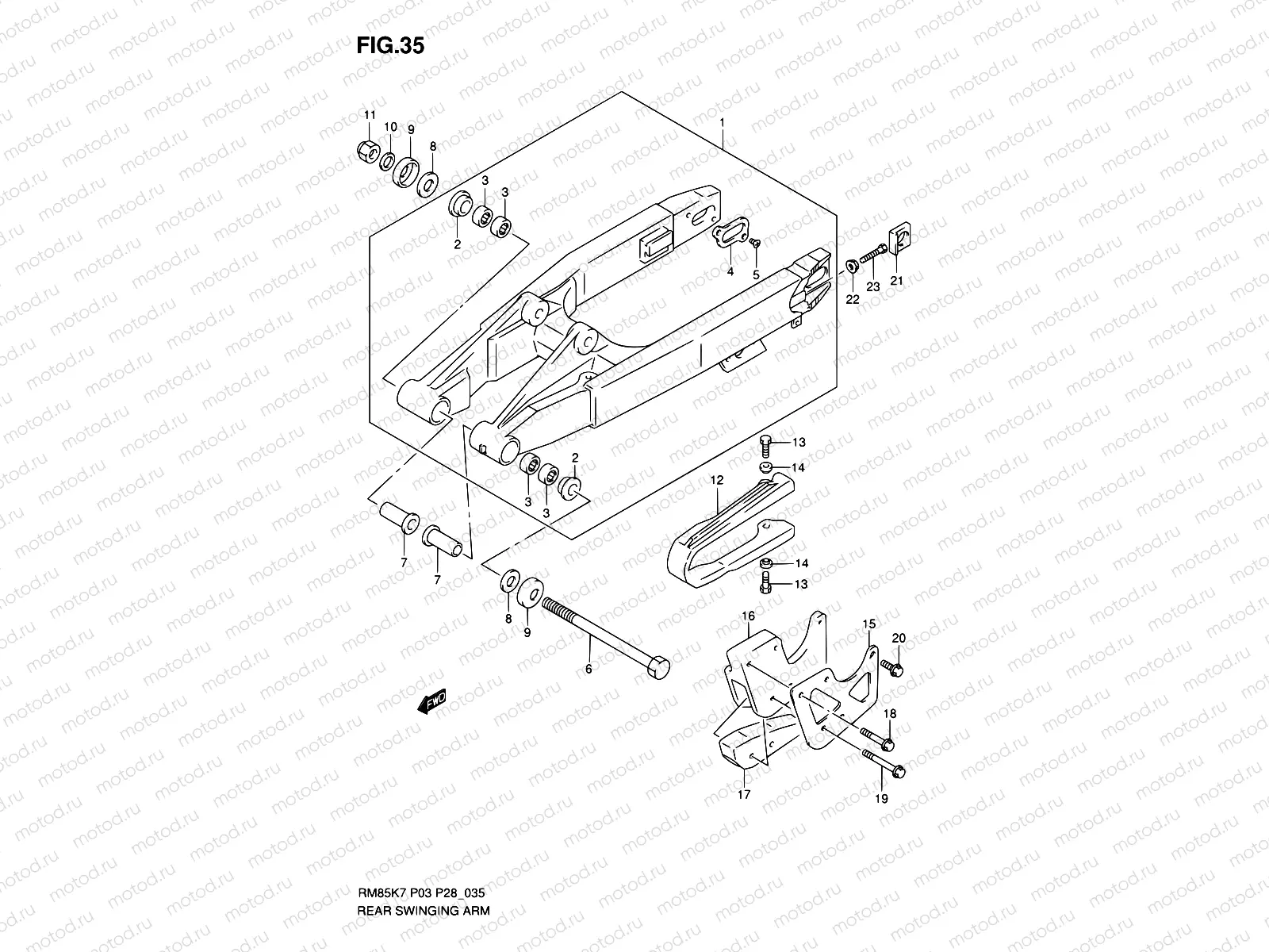 35 - REAR SWINGING ARM