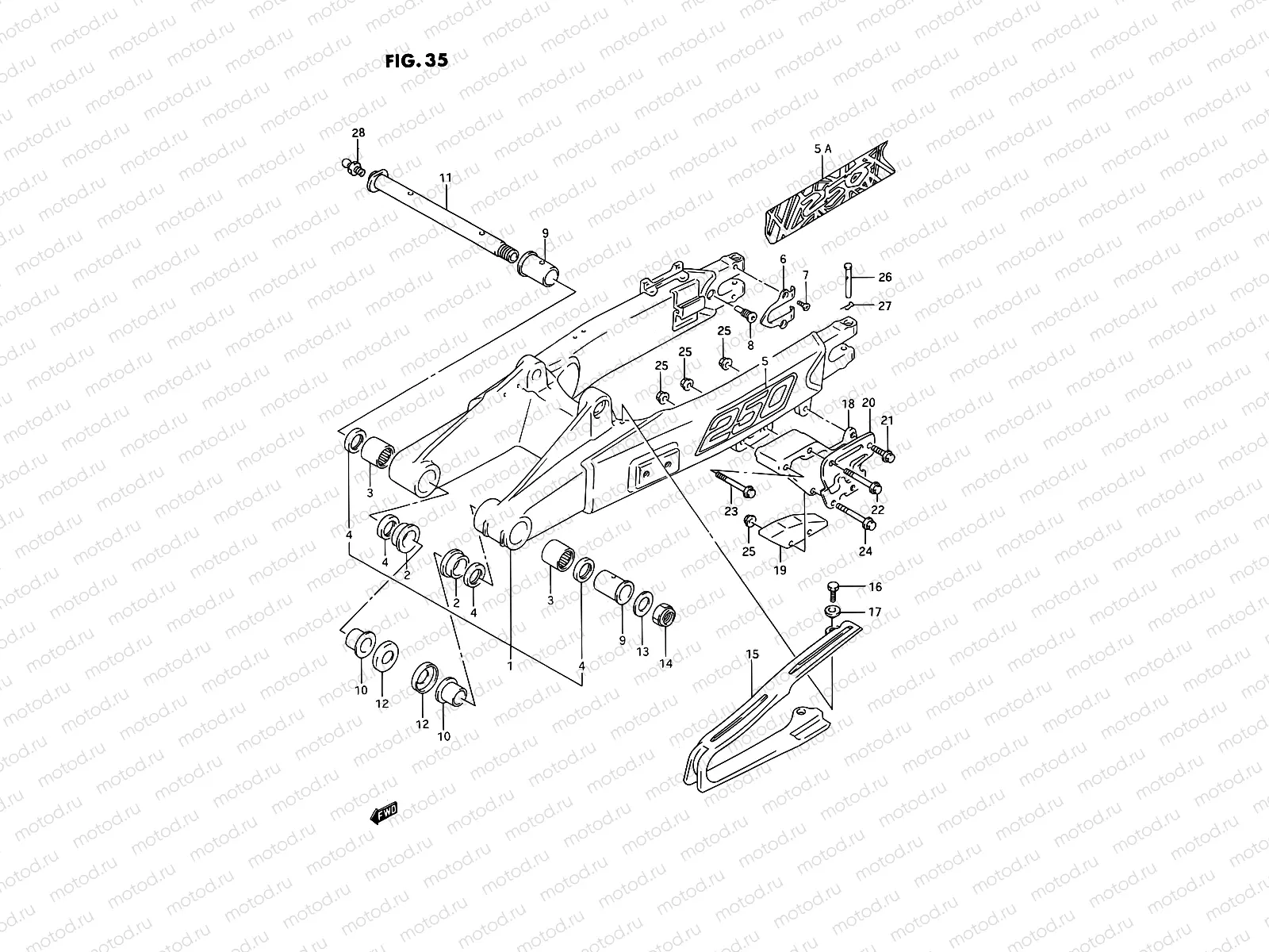 35 - REAR SWINGING ARM