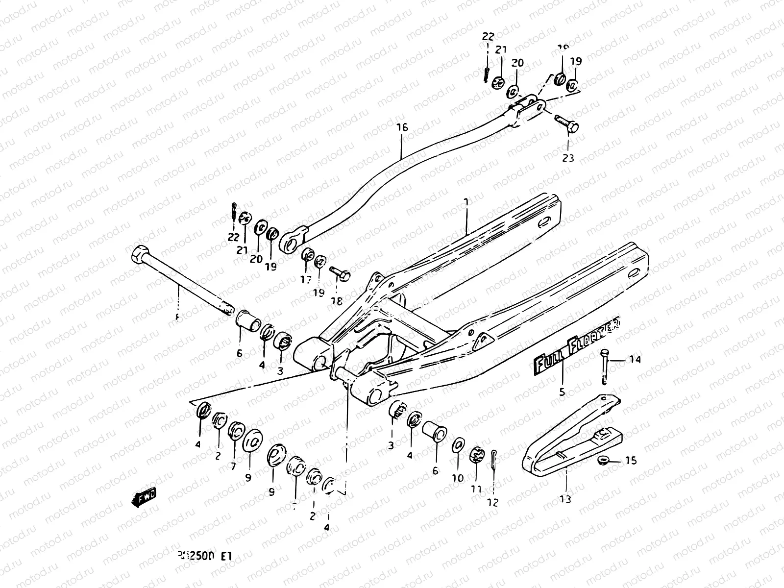 35 - REAR SWINGING ARM MODEL Z