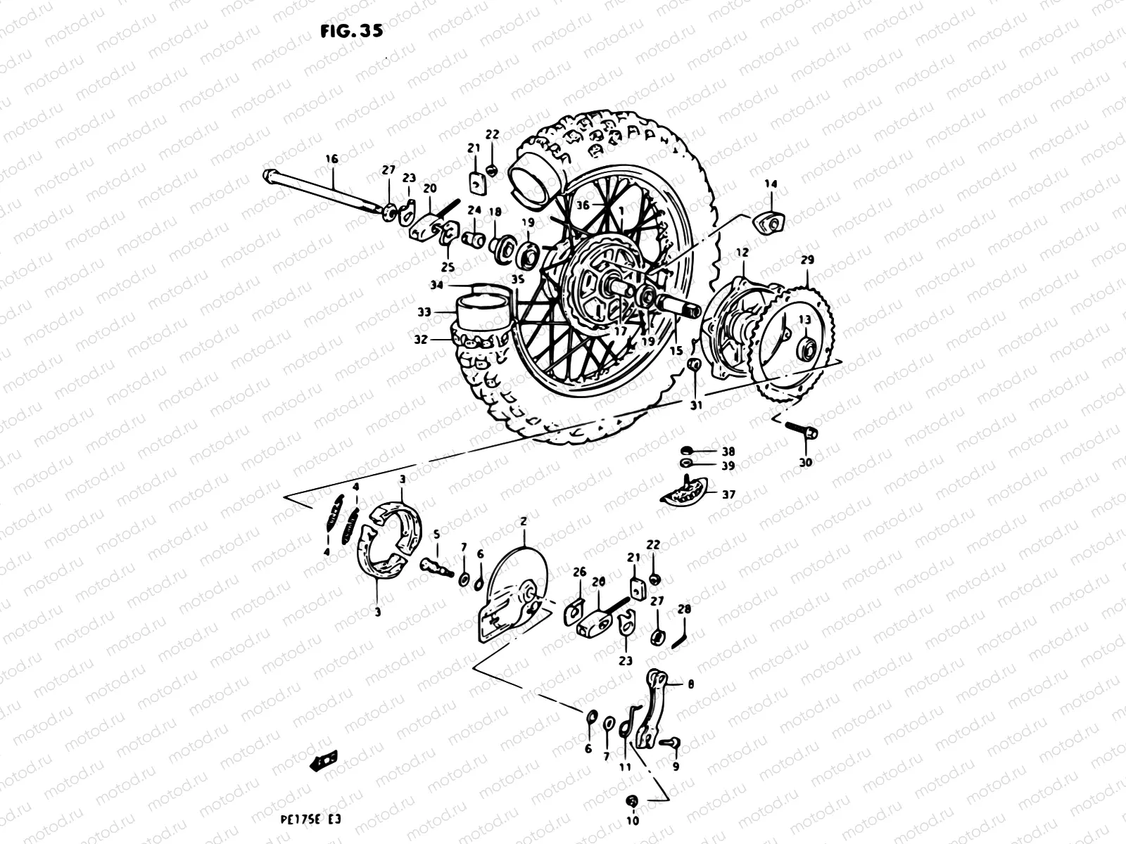 35 - REAR WHEEL