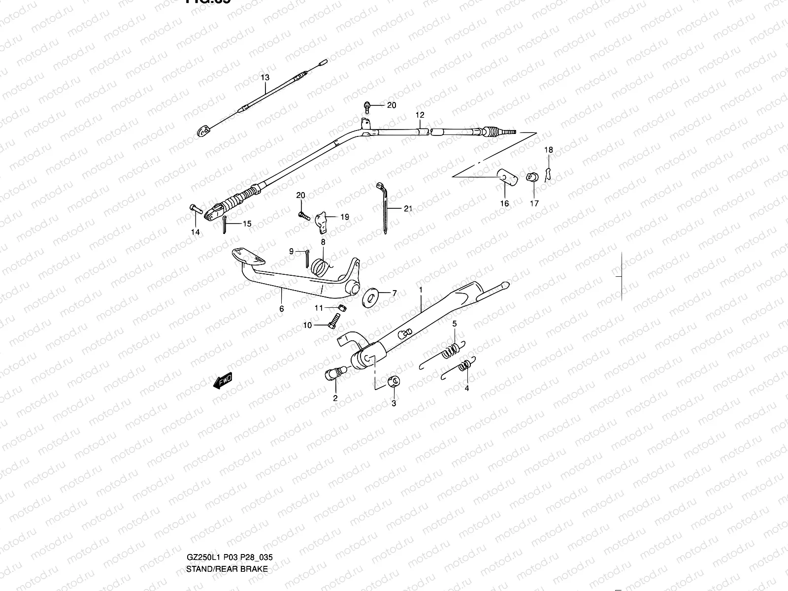 35 - STAND - REAR BRAKE
