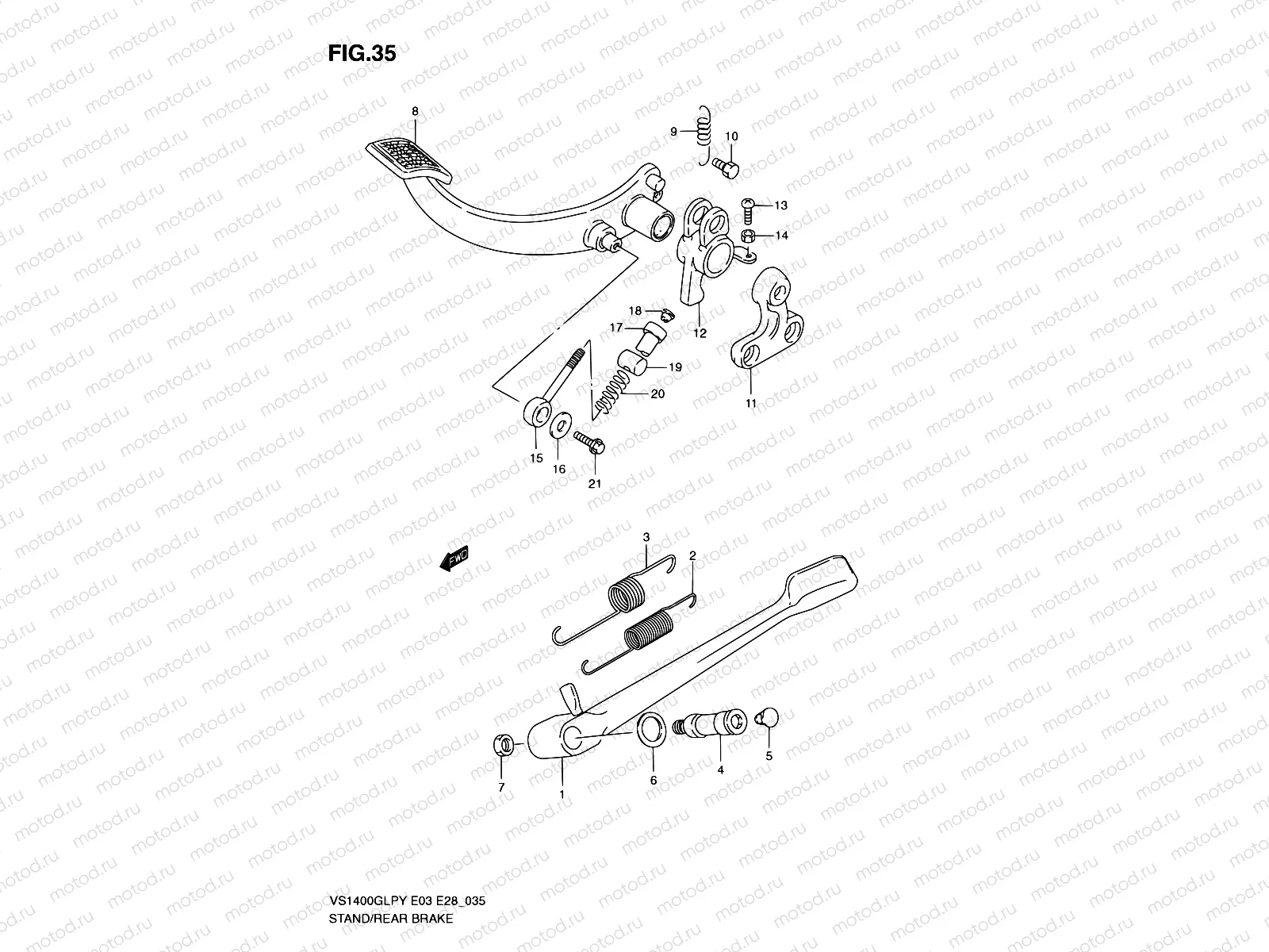 35 - STAND - REAR BRAKE