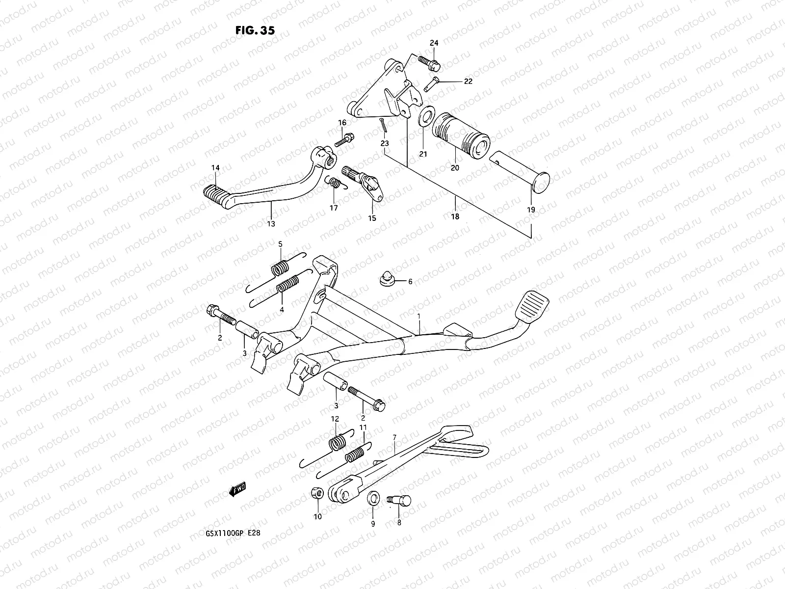 35 - STAND - REAR BRAKE