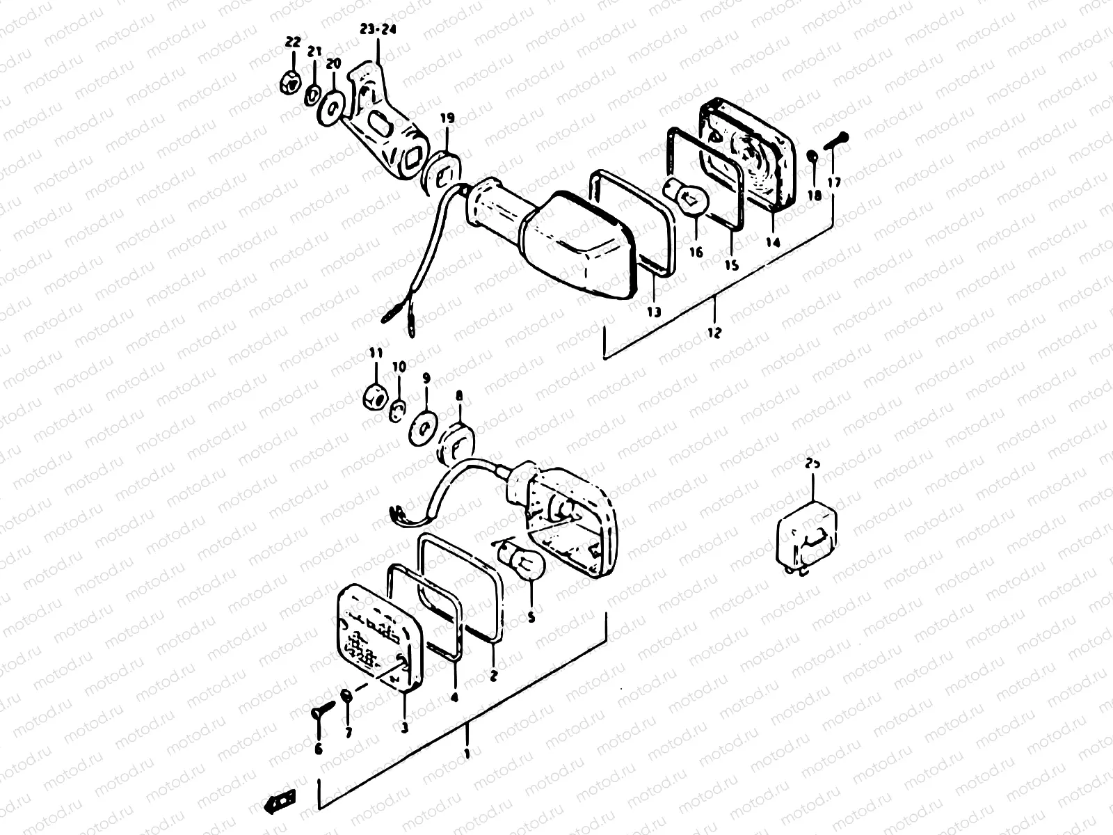 35 - TURN SIGNAL LAMP (E15, E16, E18, E26, E39)