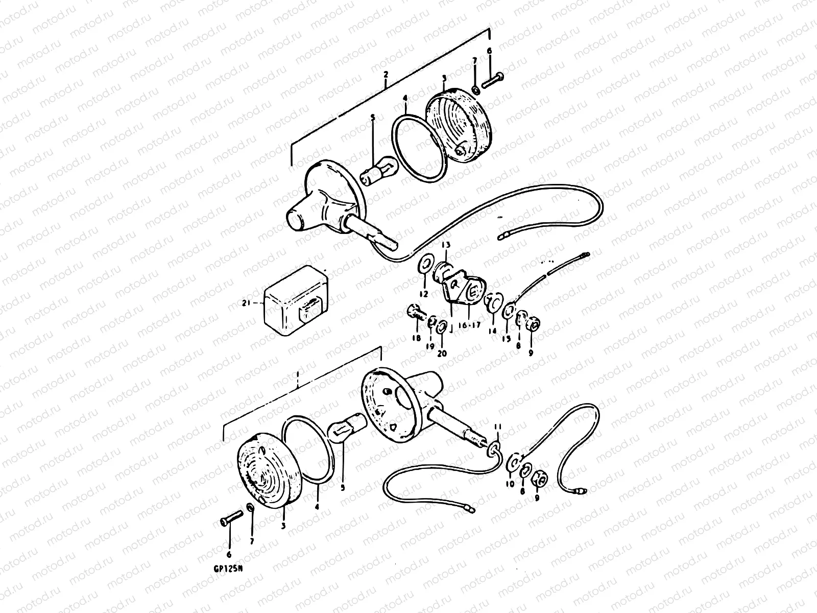 35 - TURN SIGNAL LAMP (GP125C, GP125N)