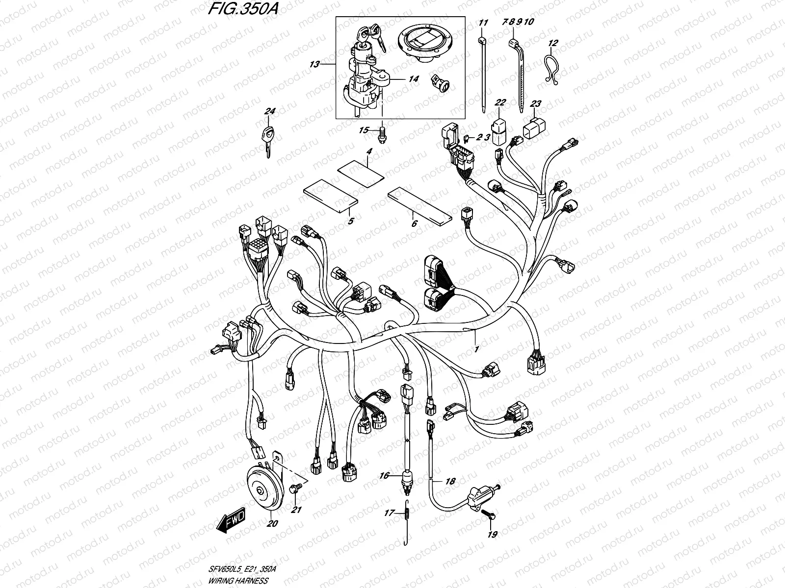 350A - WIRING HARNESS (SFV650L5 E21)