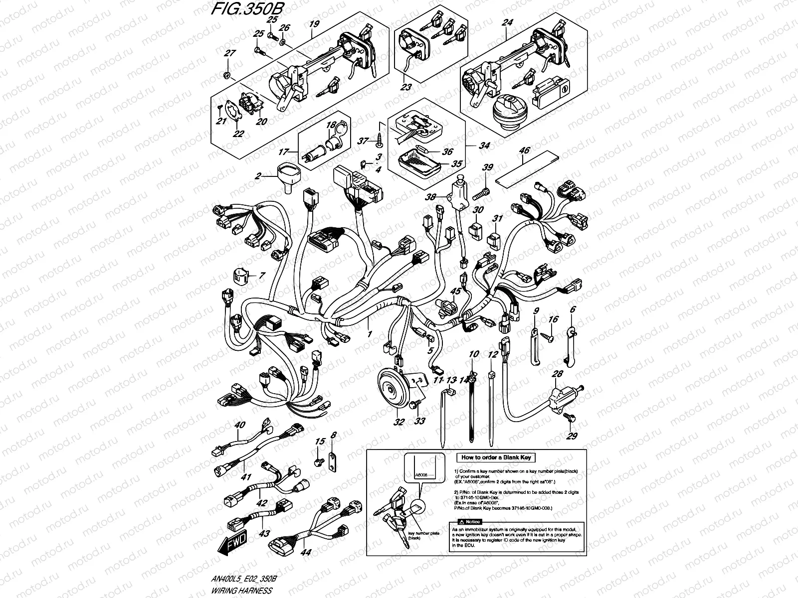350B - WIRING HARNESS (AN400AL5 E02)