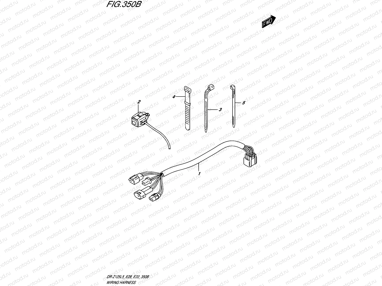 350B - WIRING HARNESS (DR-Z125L5 E33)
