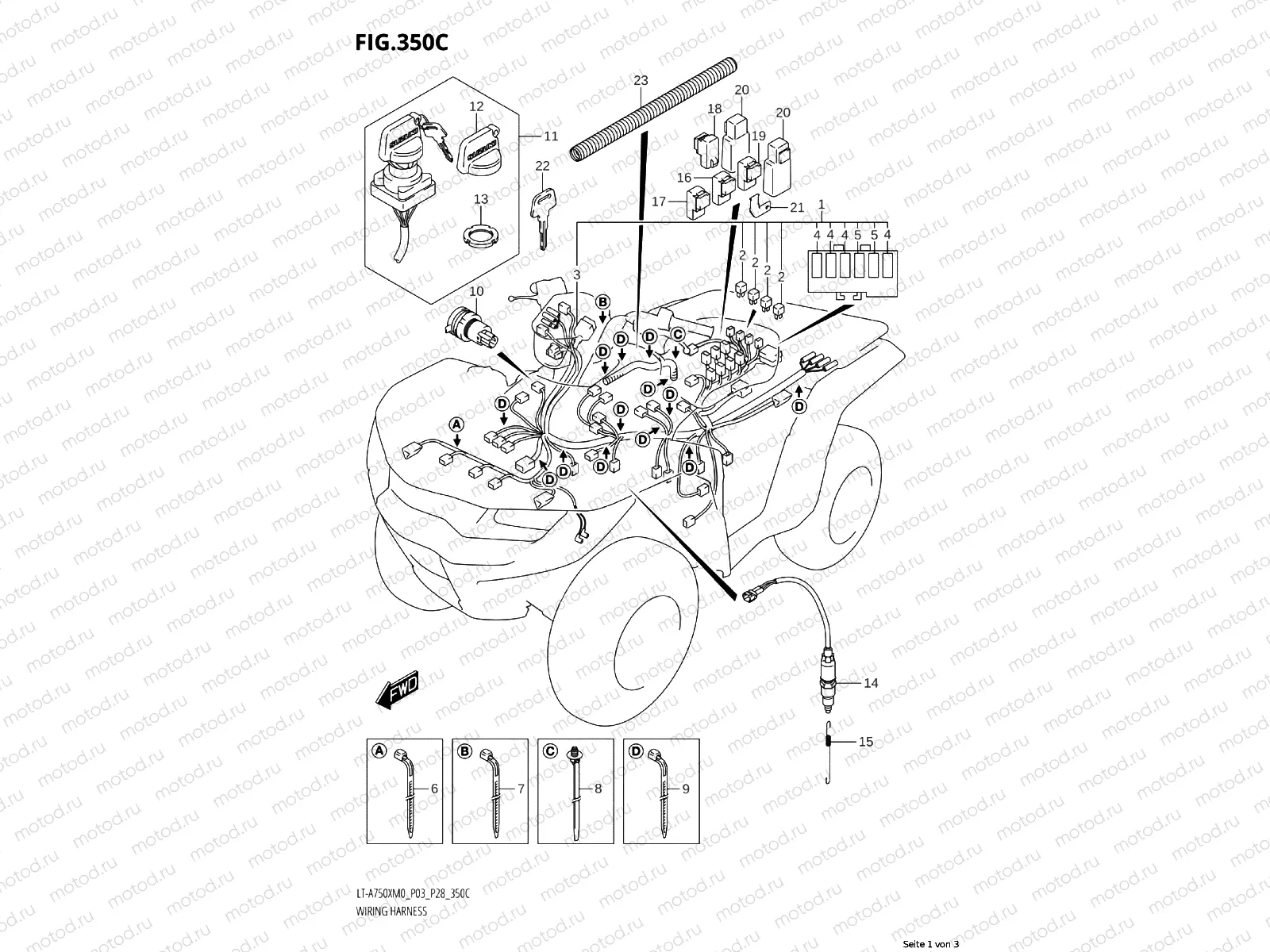 350D - WIRING HARNESS (LT-A750XP:M0:P03)