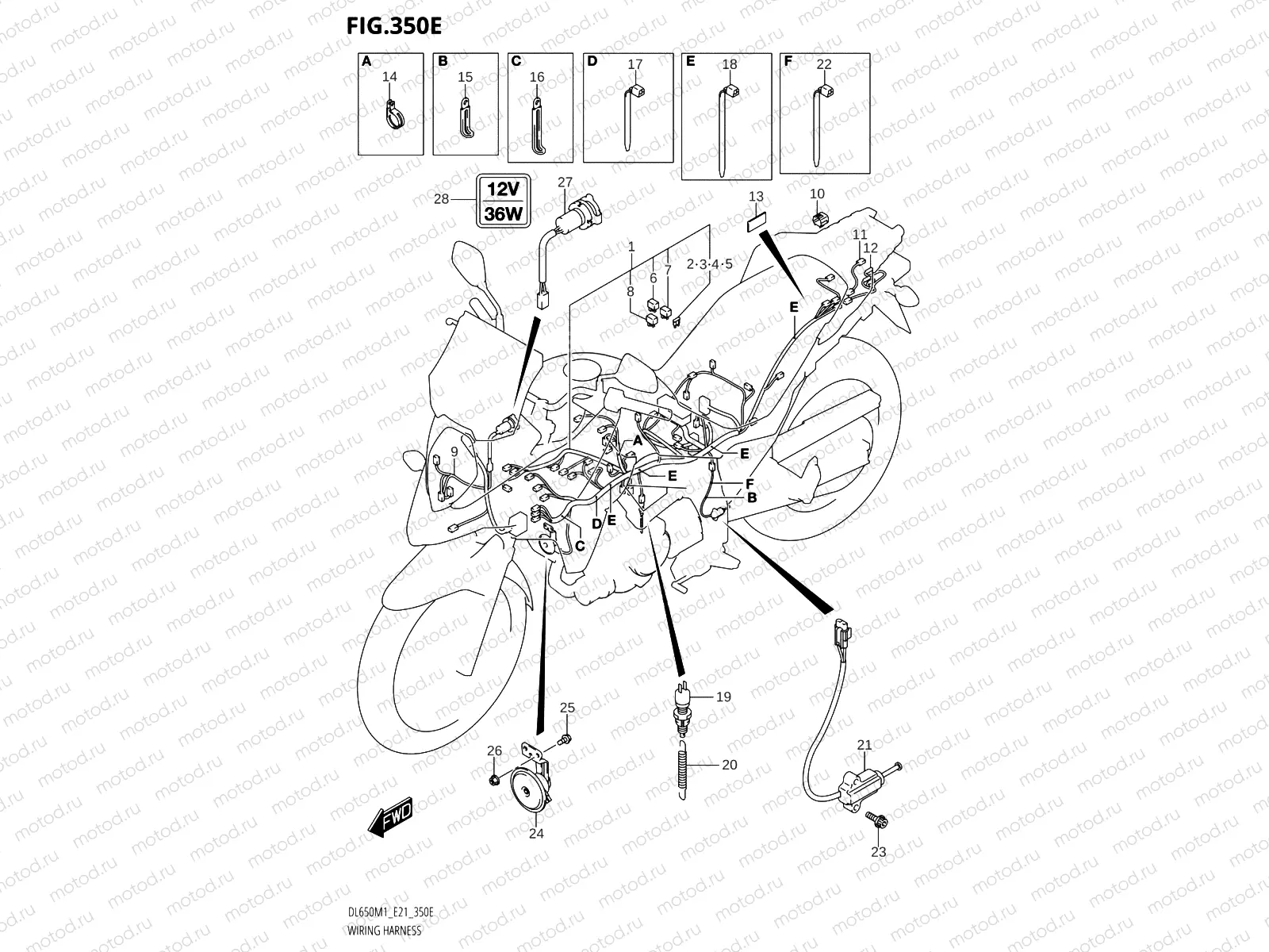 350E - WIRING HARNESS
