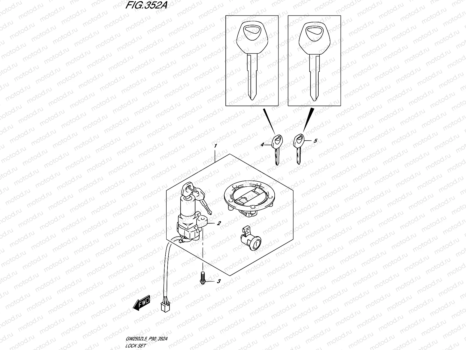 352A - LOCK SET