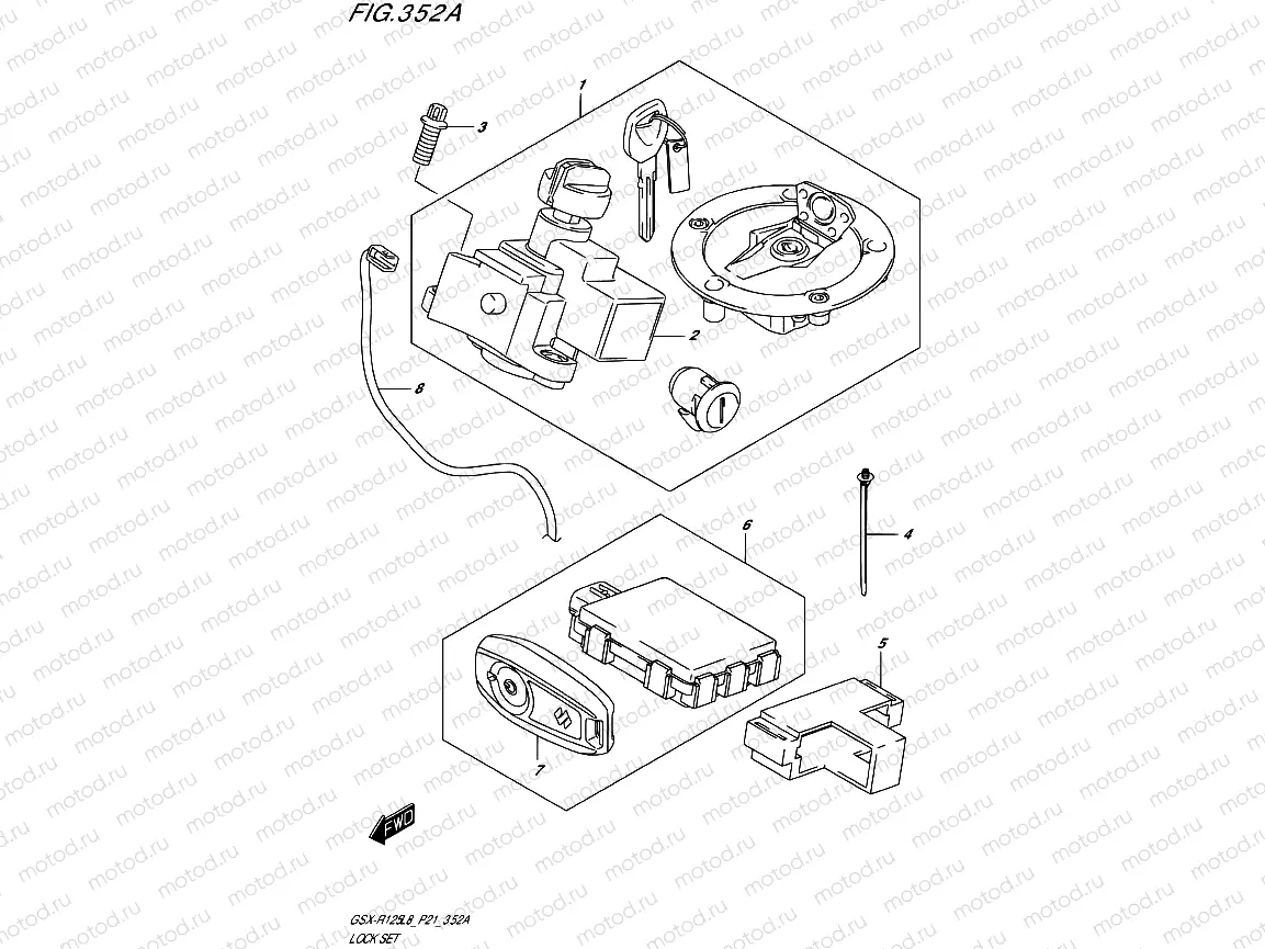 352A - LOCK SET