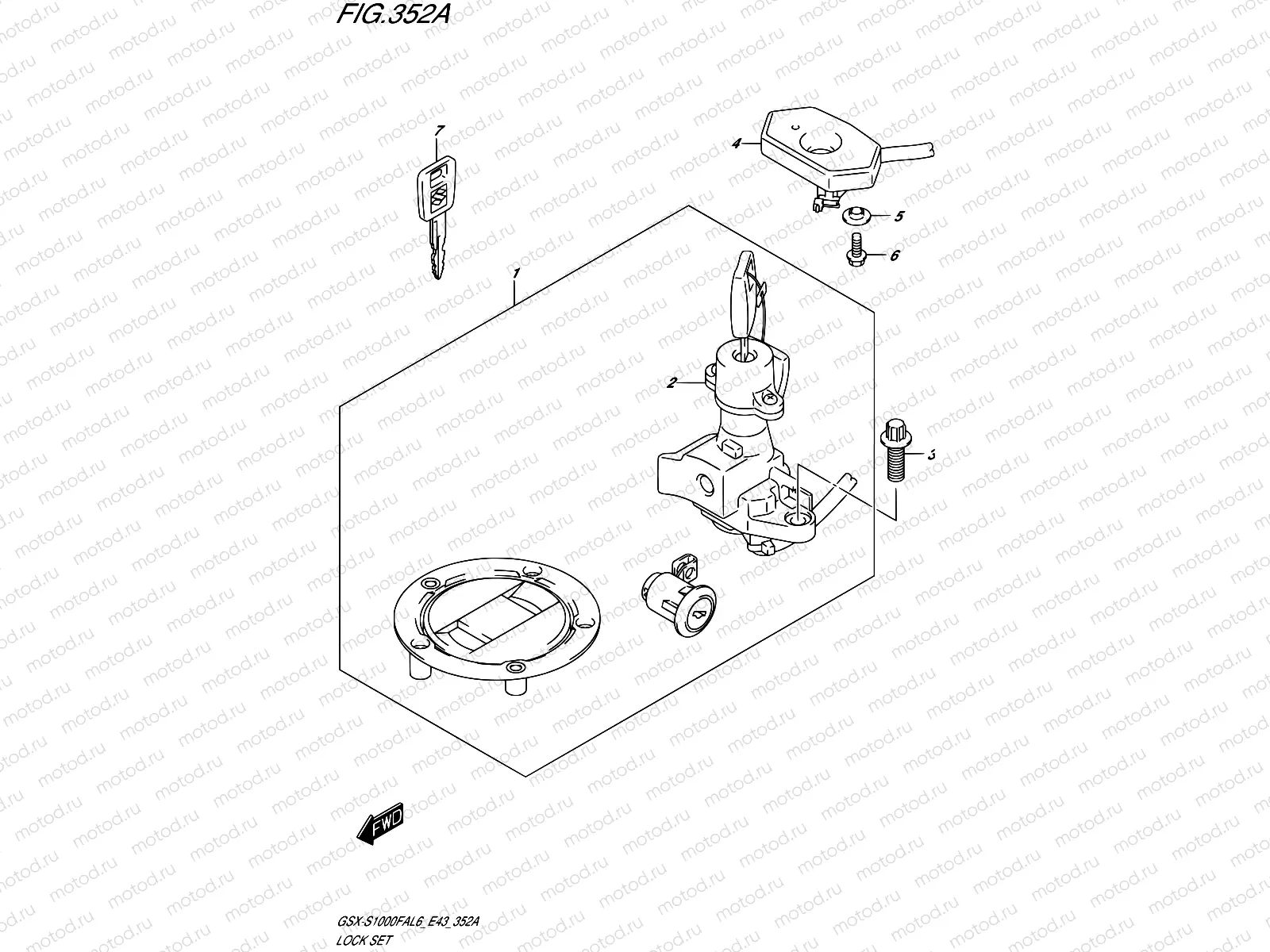 352A - LOCK SET